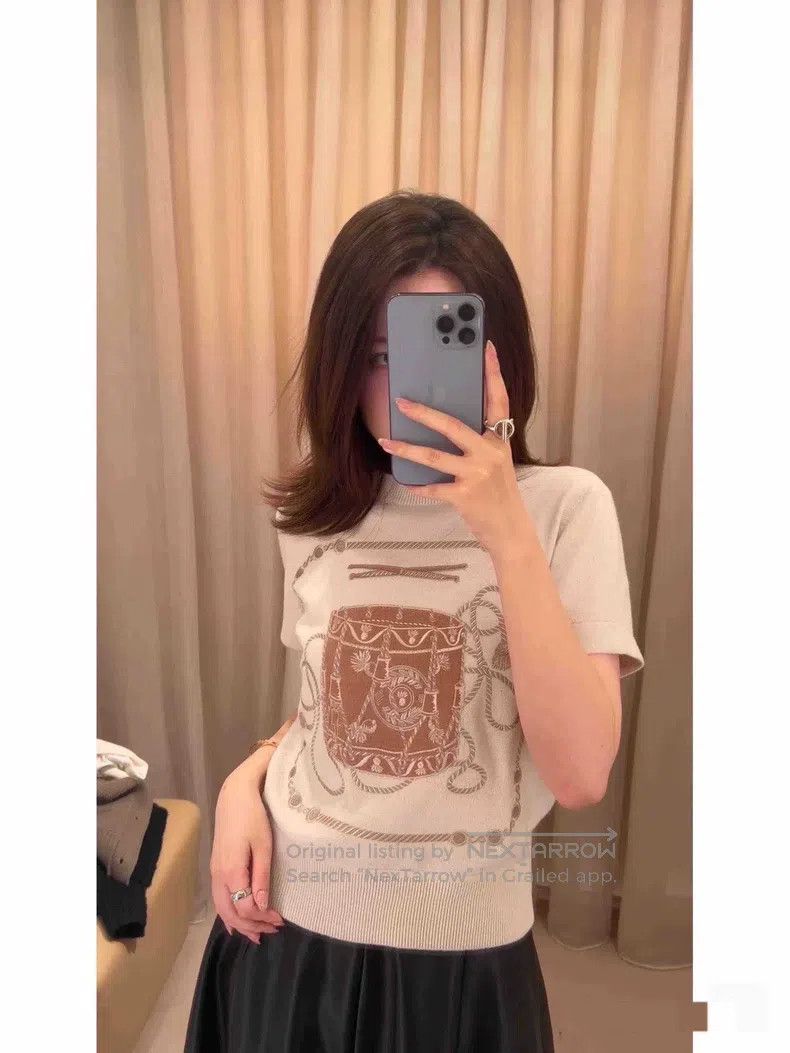 Hermes Hermes knitted short sleeve Size XS / US 0-2 / IT 36-38 - 9 Thumbnail