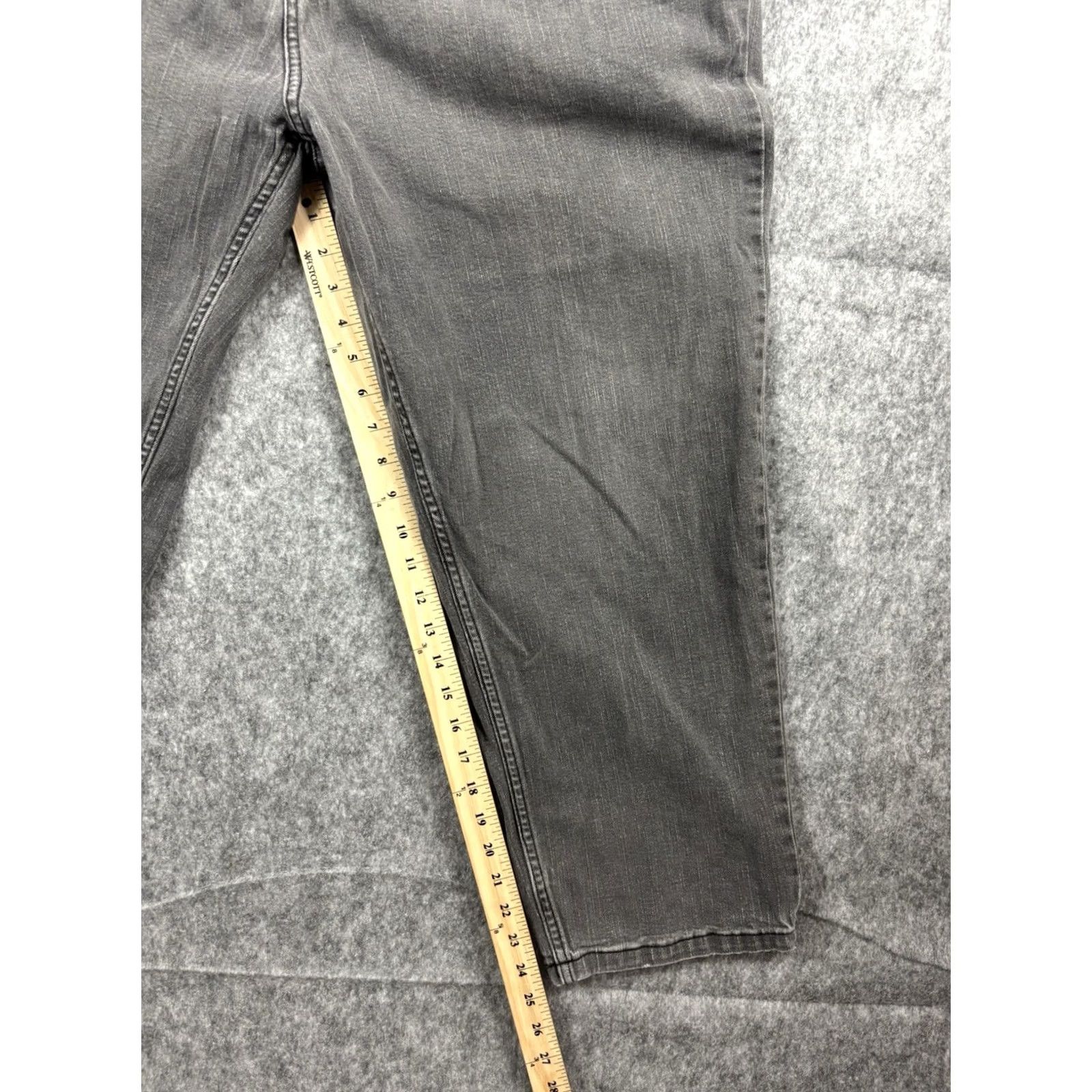 Vintage Harbor Bay Jeans Mens Black Regular Fit Stretch 44x28 DenIm Denim Button Zip Pockets 90s Big & Tall Mens Size US 44 / EU 60 - 7 Thumbnail
