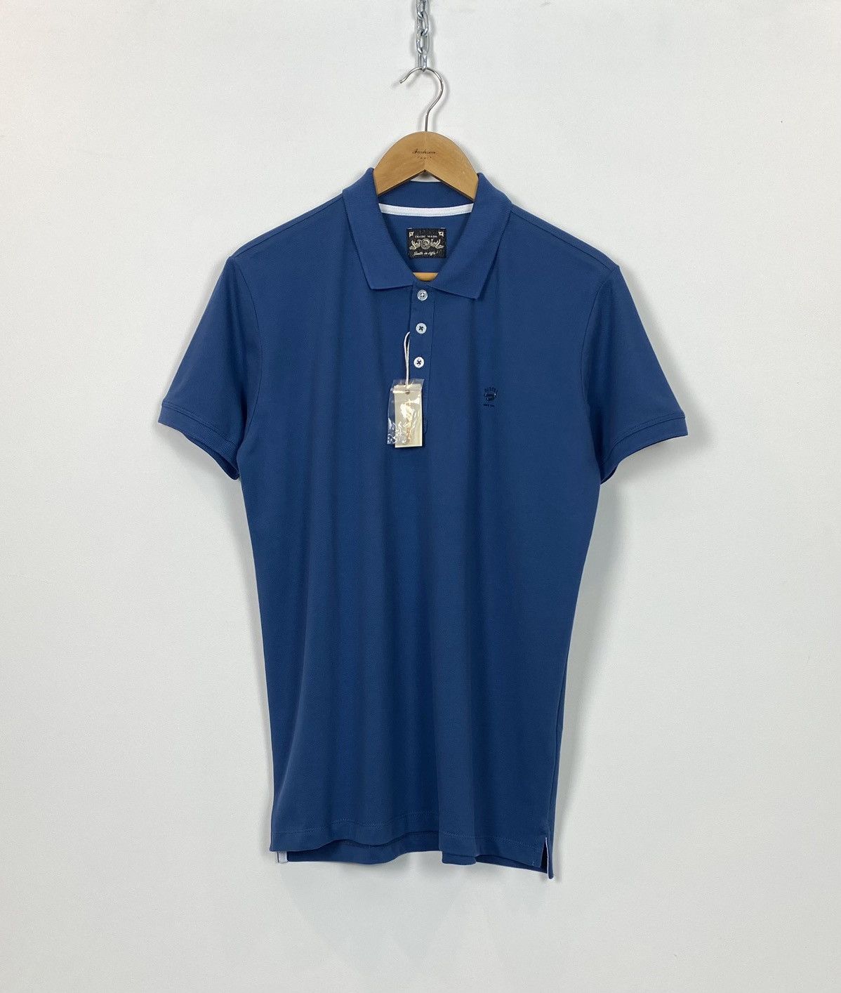 Diesel NEW Diesel T-Yahei Short Sleeve Polo Shirt Size XL Blue Top Size US XL / EU 56 / 4 - 1 Thumbnail
