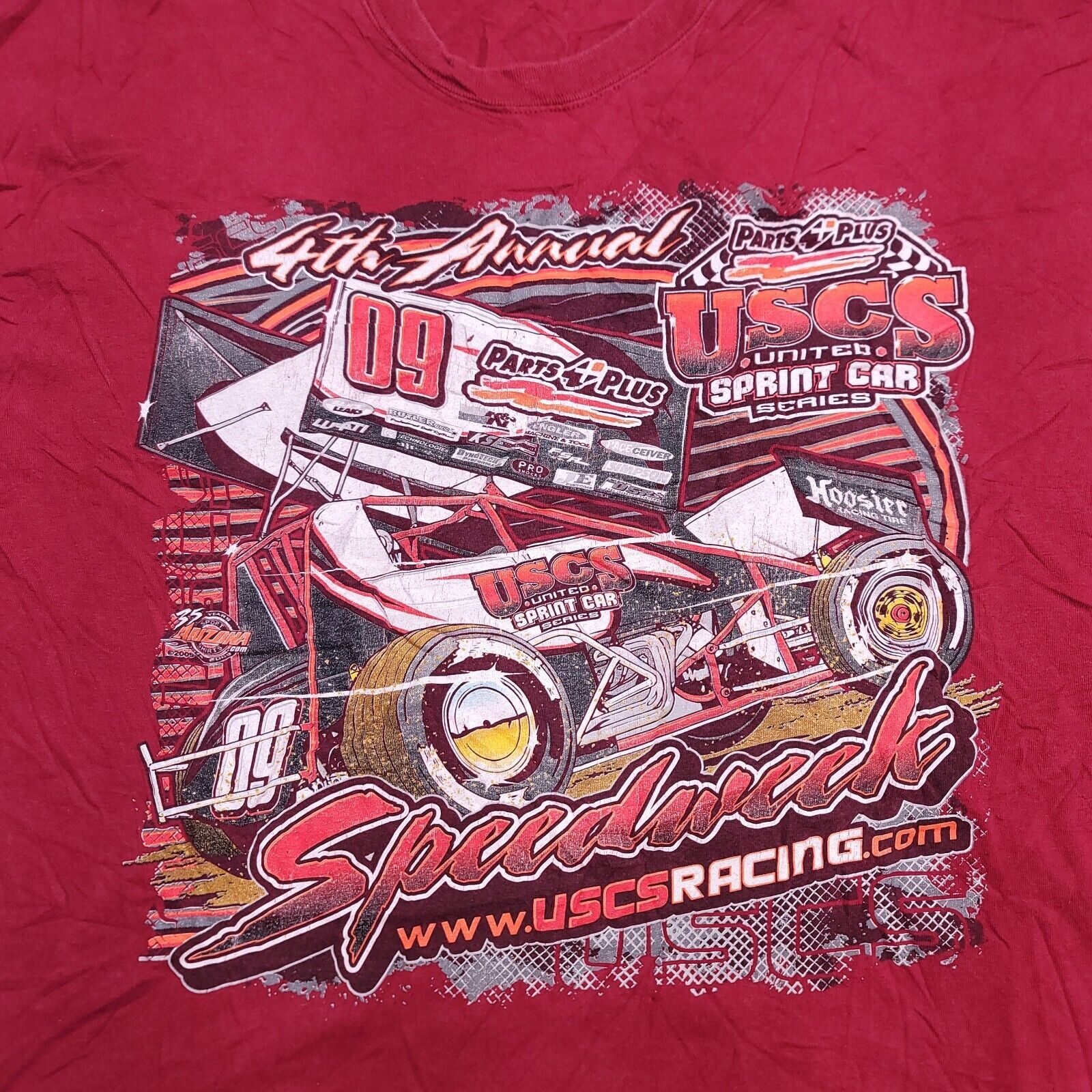 Gildan USCS Speedweek T Shirt Adult Mens Size 2XL Maroon Gildan Size US XXL / EU 58 / 5 - 3 Thumbnail
