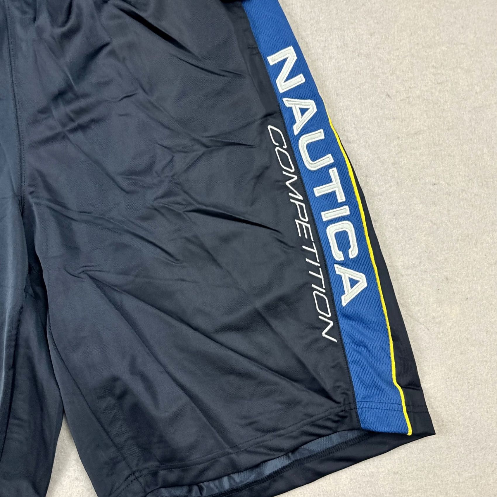 Nautica Nautica Competition Athletic Shorts Men 2XL Navy Blue Spellout Y2K Deadstock XXL Size US 39 - 3 Thumbnail
