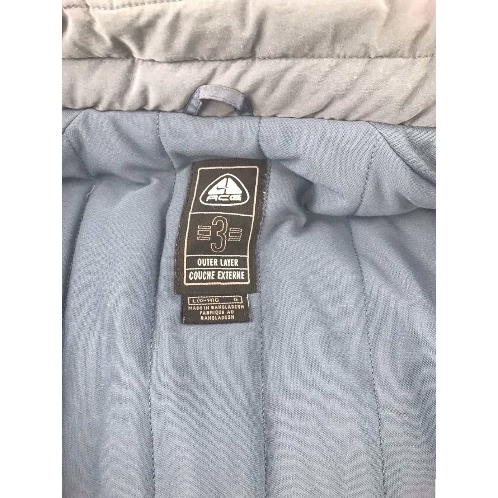 Nike Nike ACG Hooded Jacket Storm Fit Outer Layer 3 Womens L Blue Grey Winter Size L / US 10 / IT 46 - 3 Thumbnail