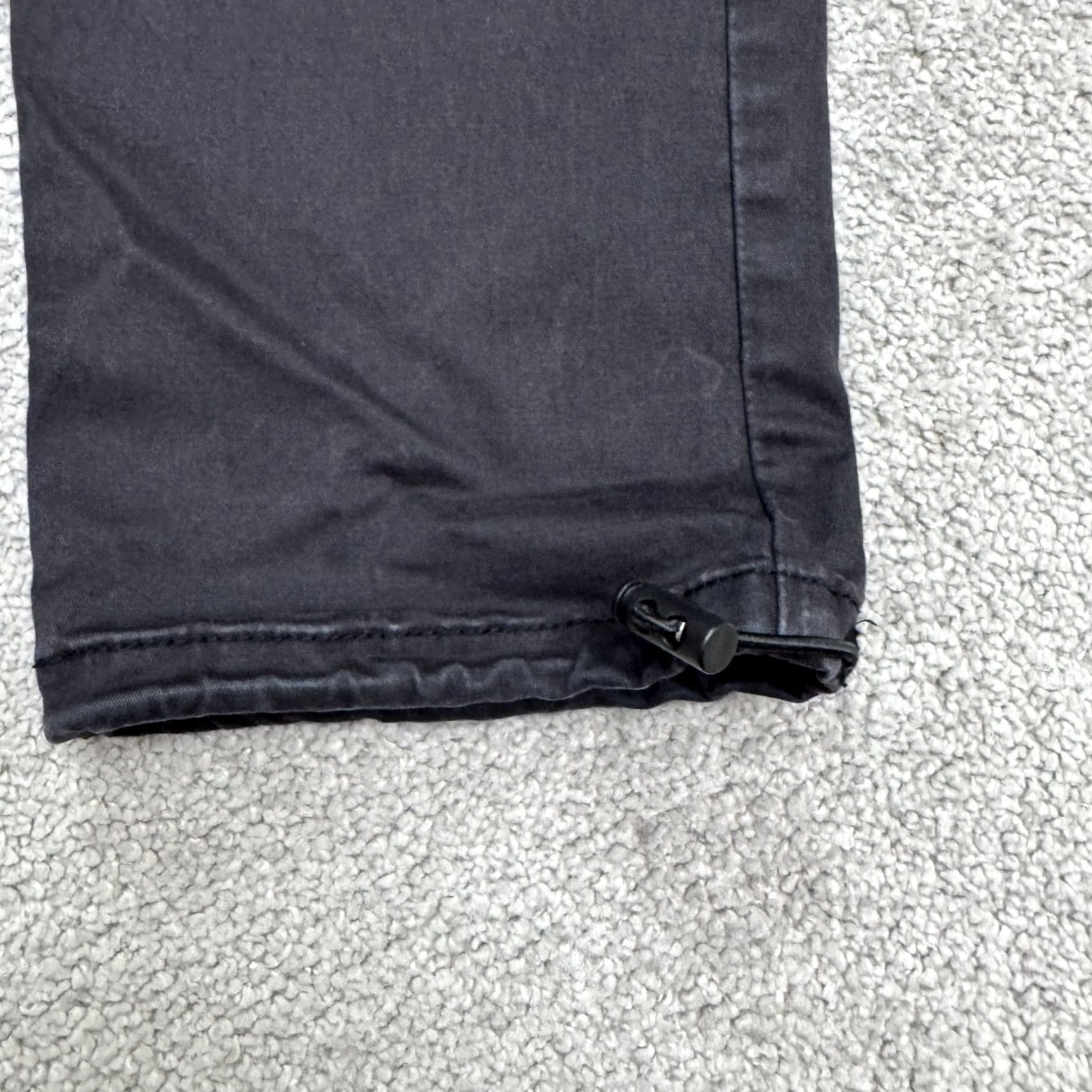 Wrangler Wrangler Cargo Jogger Pants Mens Medium Black Twill Elastic Waist Gusset Crotch Pockets Logo Style: Cargo Size US 36 / EU 52 - 6 Thumbnail