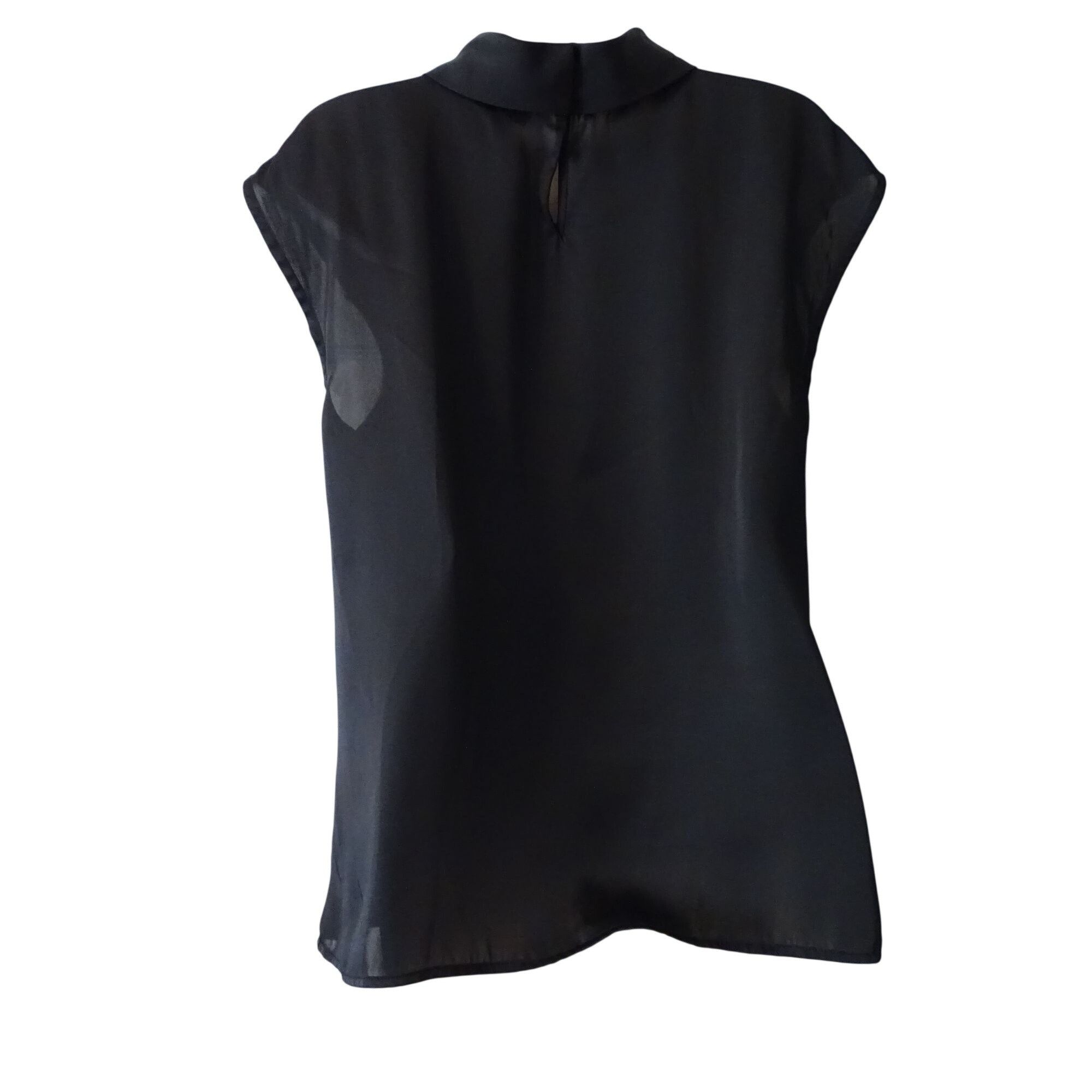 Michael Kors Michael Kors Black Sleeveless Blouse Women Size 12 High Neck Size XL / US 12-14 / IT 48-50 - 3 Thumbnail