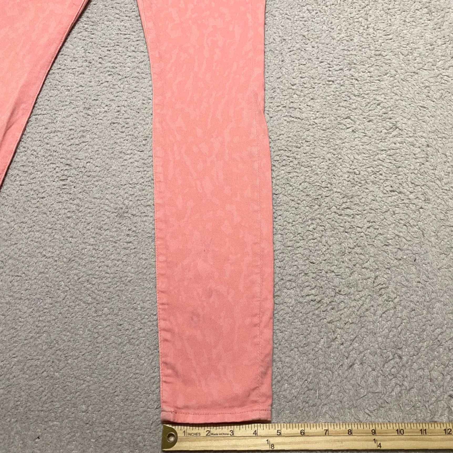 7 For All Mankind 7 For All Mankind Jeans Womens 26 Pink Jacquard Skinny Low Rise Gwenevere Size 26" / US 2 / IT 38 - 5 Thumbnail