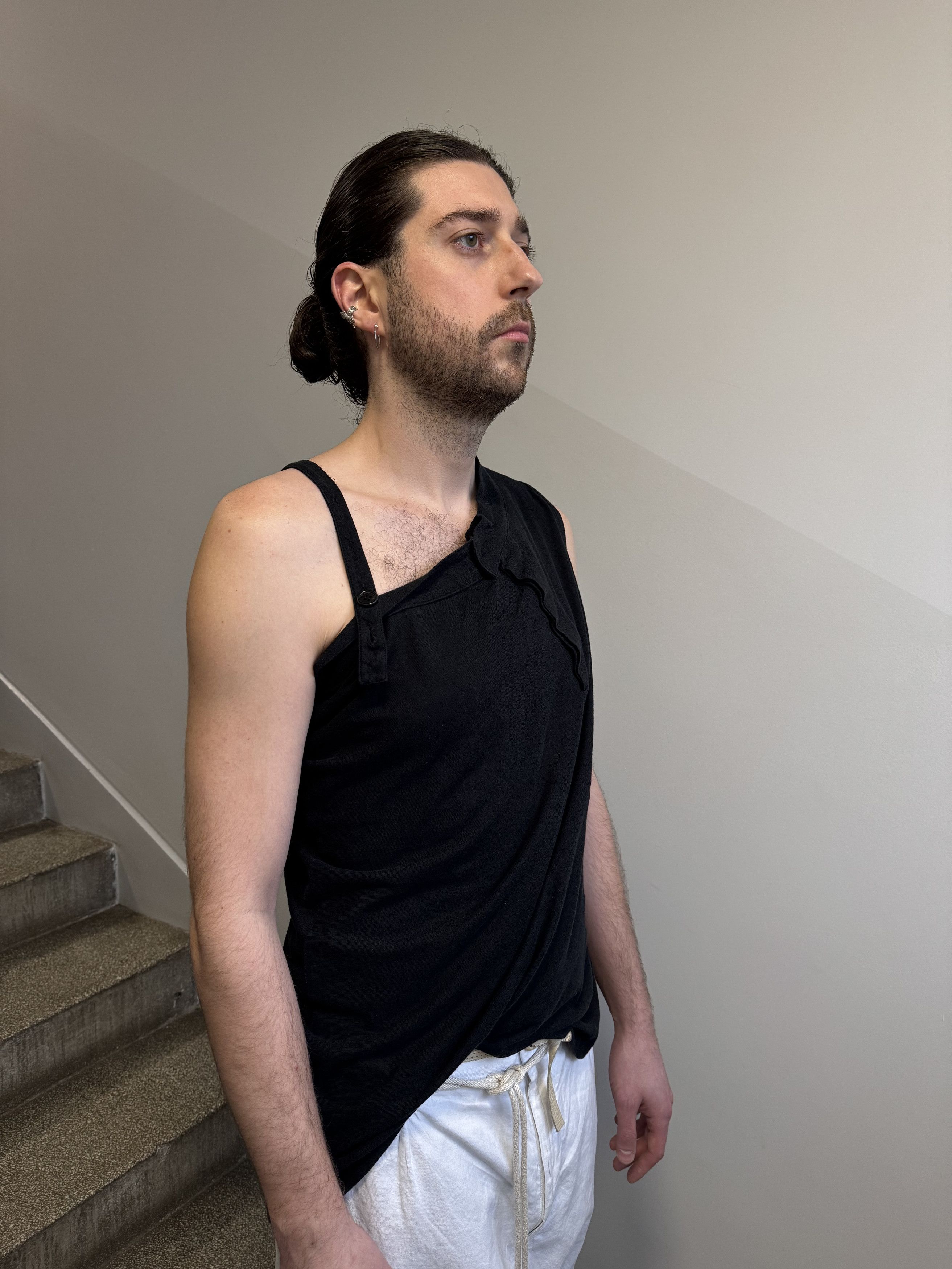 Ann Demeulemeester Ann Demeulemeester Deconstructed Asymmetrical Tank Top Size M / US 6-8 / IT 42-44 - 18 Thumbnail