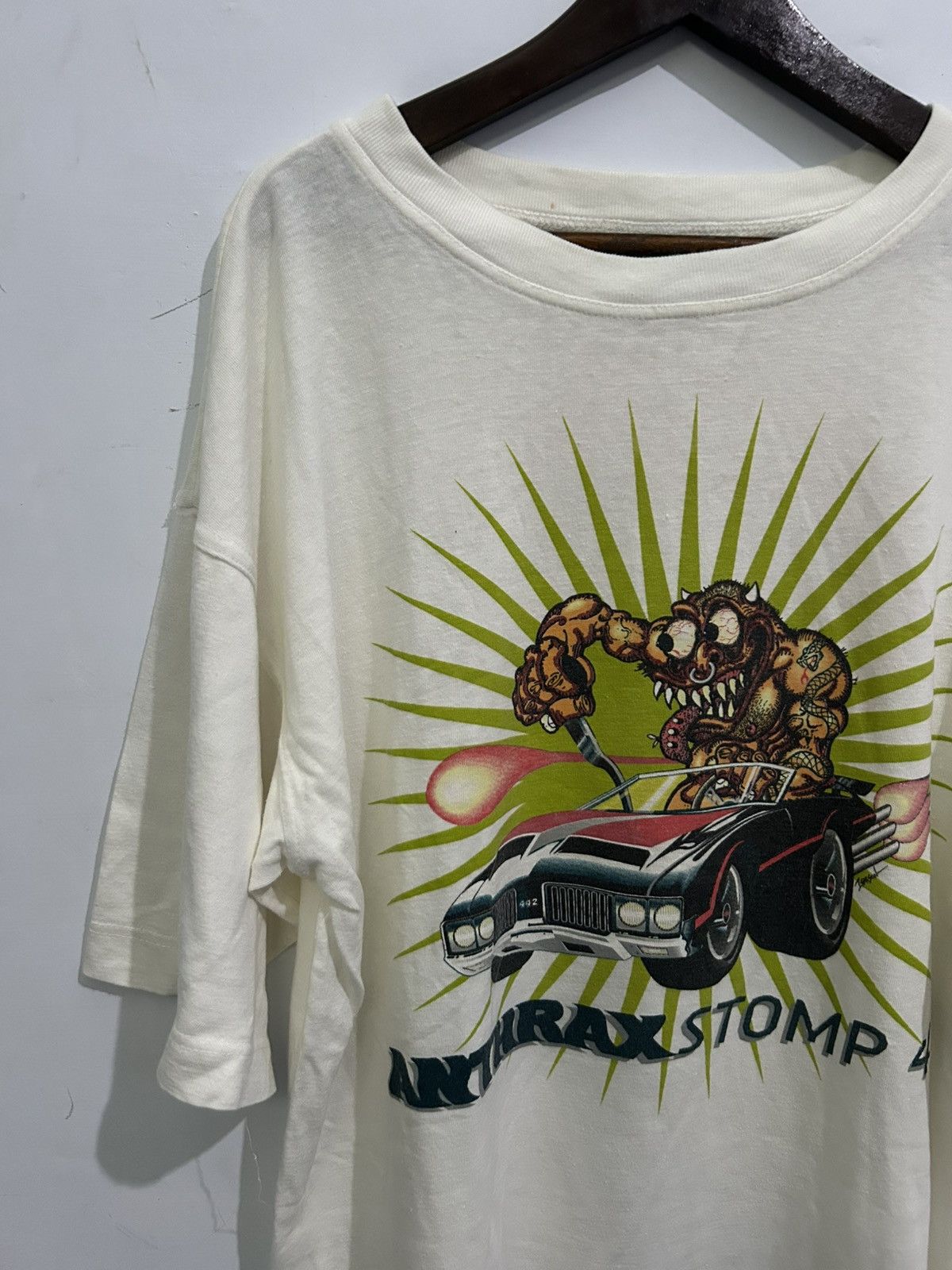 Band Tees Rare Vintage 1995 Anthrax Stomp45 Tshirt Size US XXL / EU 58 / 5 - 3 Thumbnail