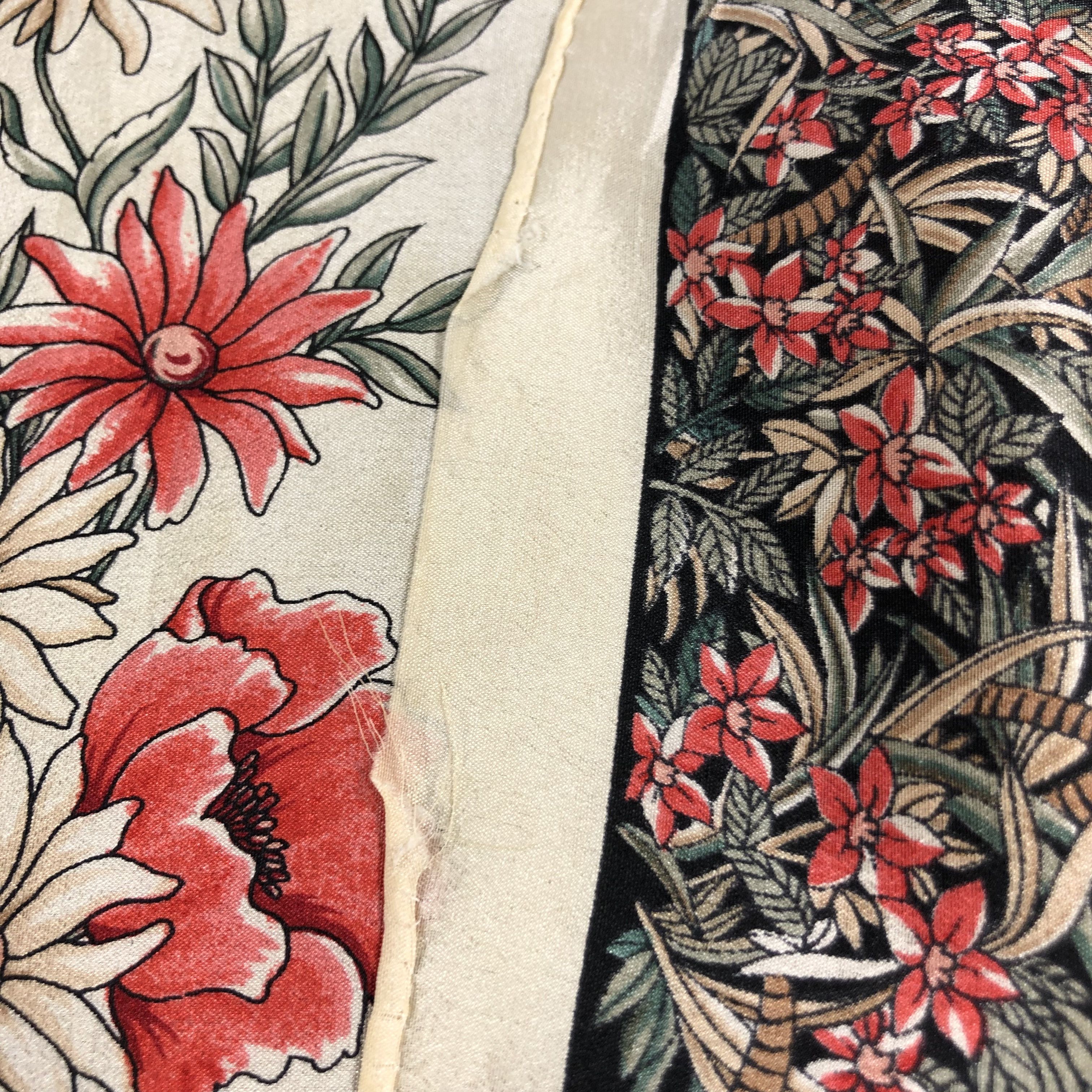 Japanese Brand J.G Dubois Floral Silk Scarf M270 Size ONE SIZE - 7 Thumbnail