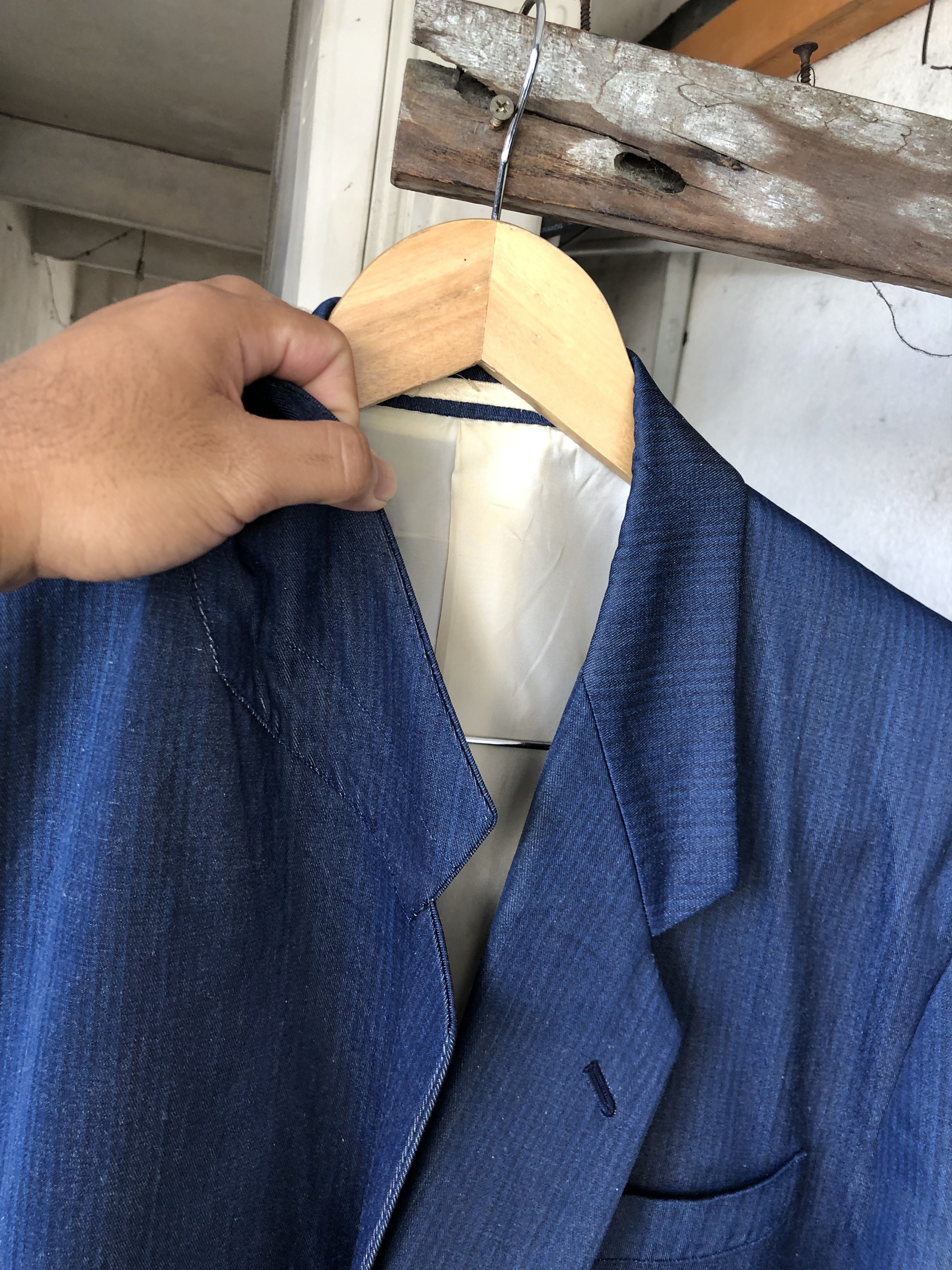 Comme des Garcons Homme Plus Comme des Garcons Amekaji Style Faded Denim Double Breasted Size US M / EU 48-50 / 2 - 7 Thumbnail