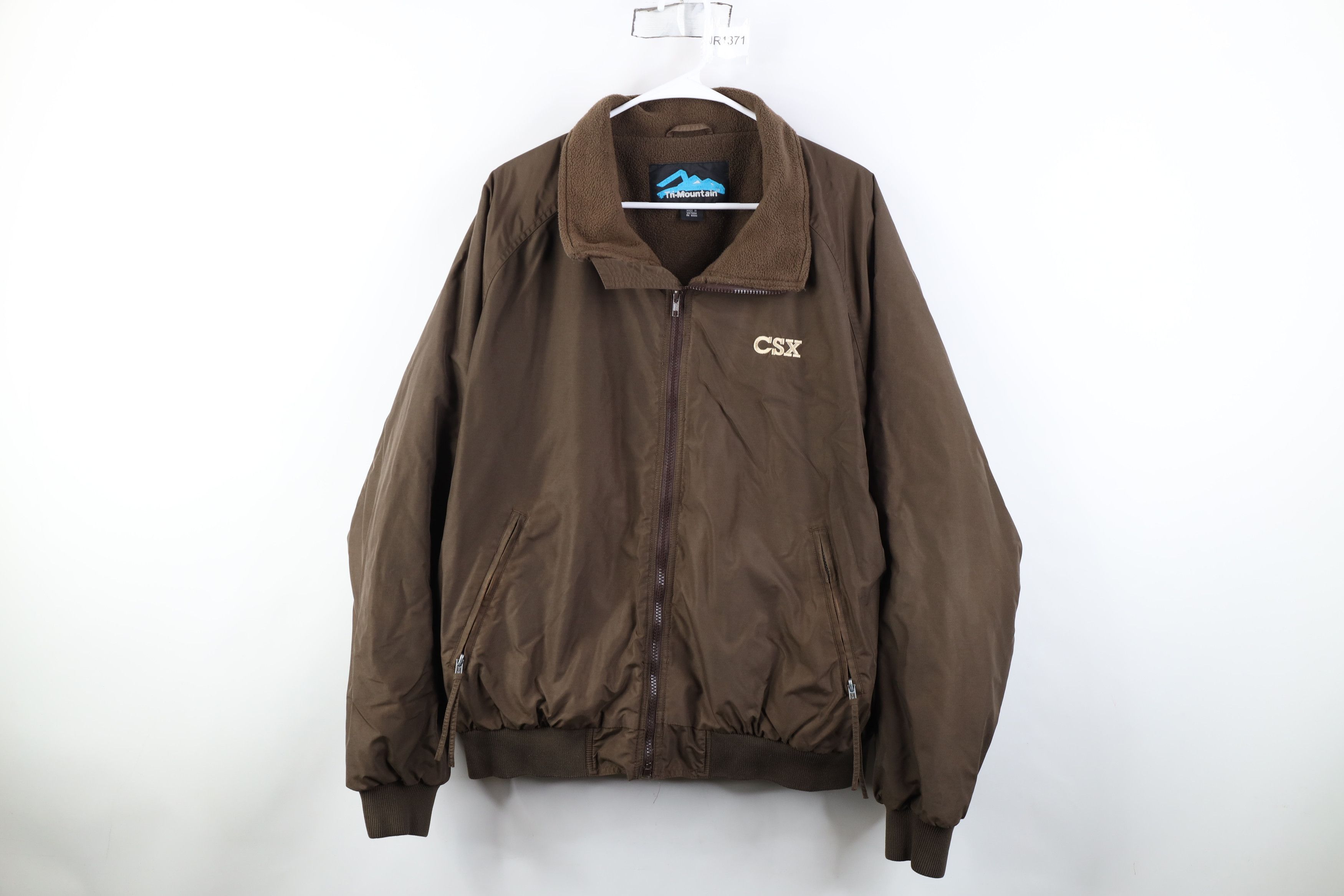 Vintage Vintage Fleece Lined CSX Transportation Bomber Jacket Brown Size US XL / EU 56 / 4 - 1 Thumbnail