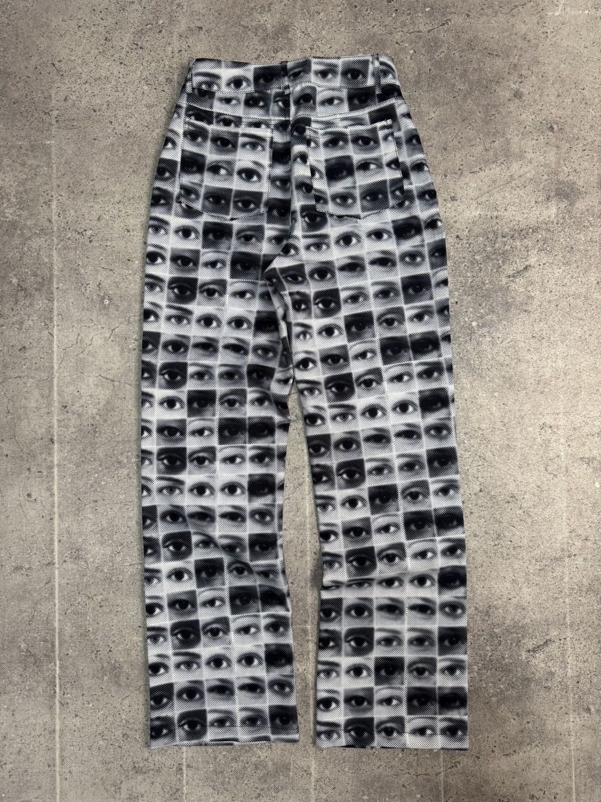 Other VINTAGE REGULAR EYE PRINT JEANS PANTS JPG STYLE PAUL GAUTIER Size US 29 - 7 Thumbnail