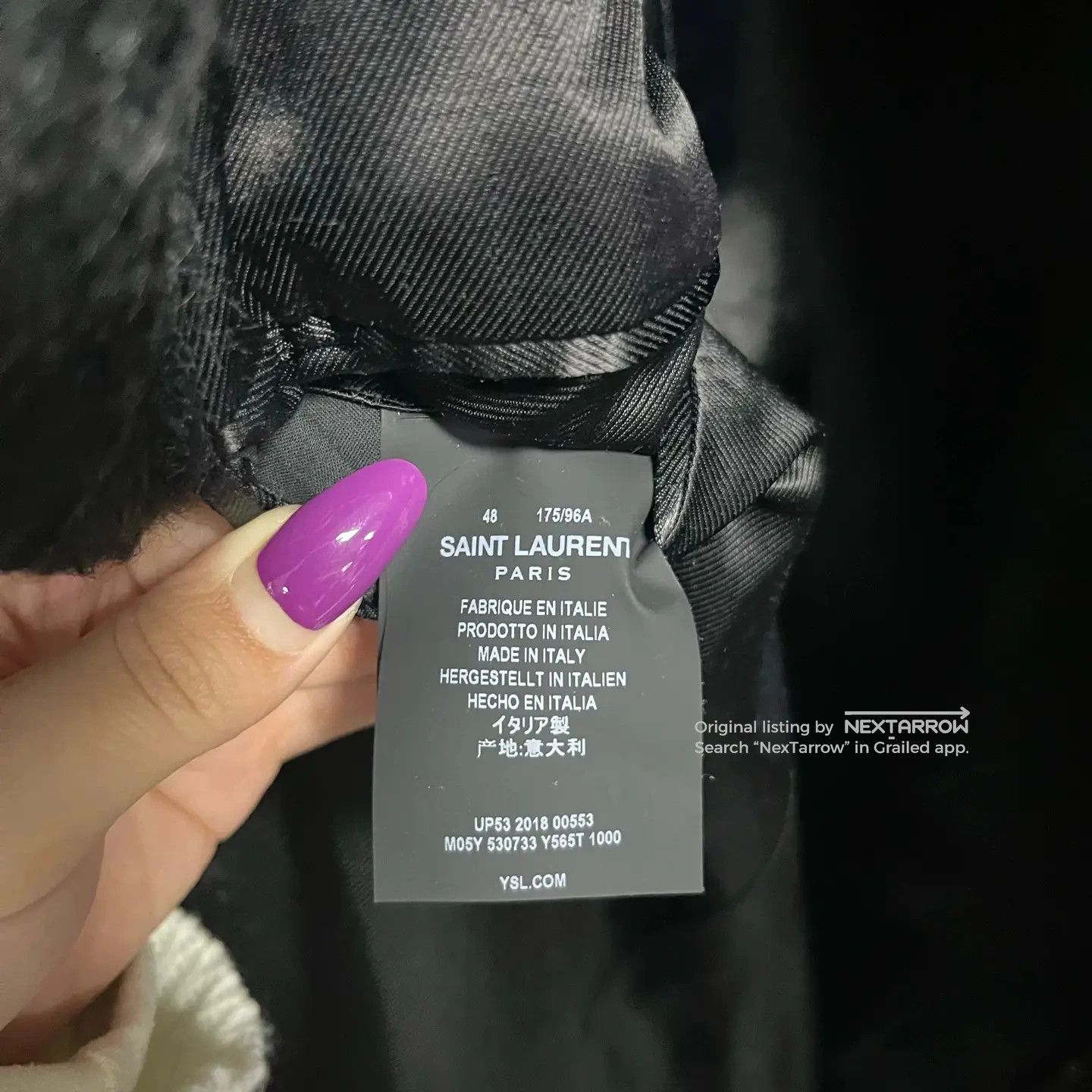 Saint Laurent Paris Saint Laurent classic black fur coat with lapel Size US M / EU 48-50 / 2 - 4 Thumbnail