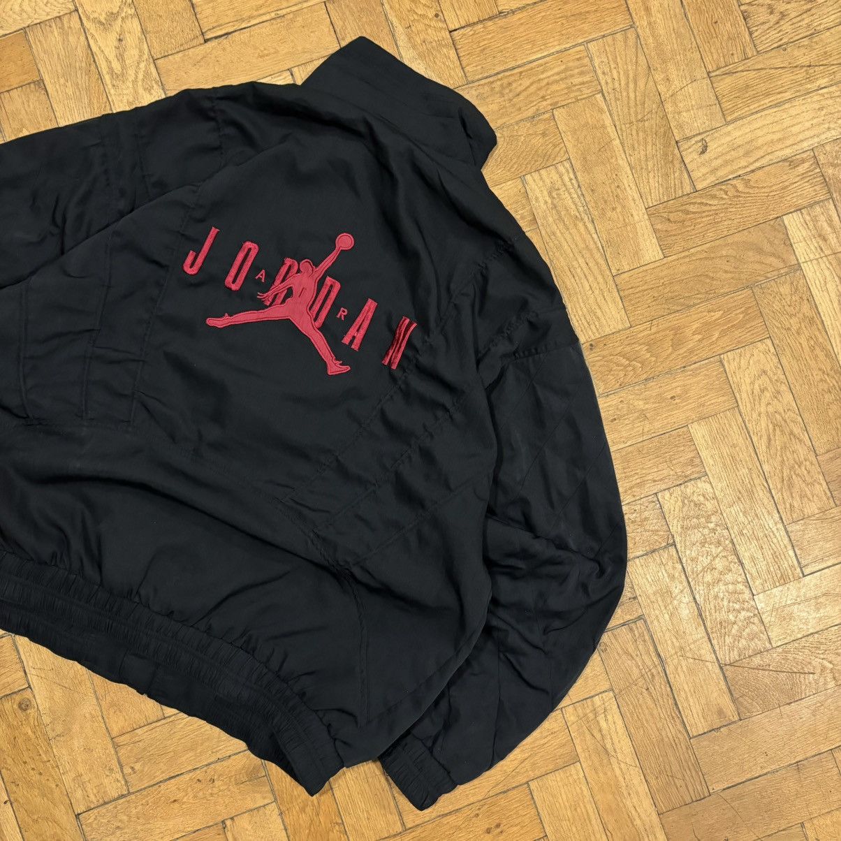 Jordan Brand RARE🔥Vintage Nike Jordan Wool Bomber Varsity Jacket 90s USA Size US L / EU 52-54 / 3 - 3 Thumbnail