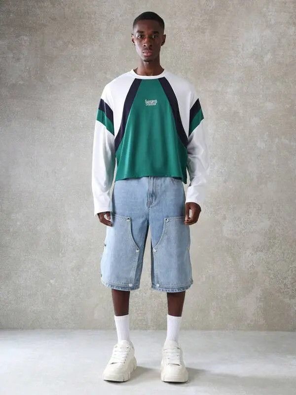 Jean Hazuki x Koga Carpenter Y2k Shorts Jorts Designer Denim Size US 36 / EU 52 - 3 Thumbnail