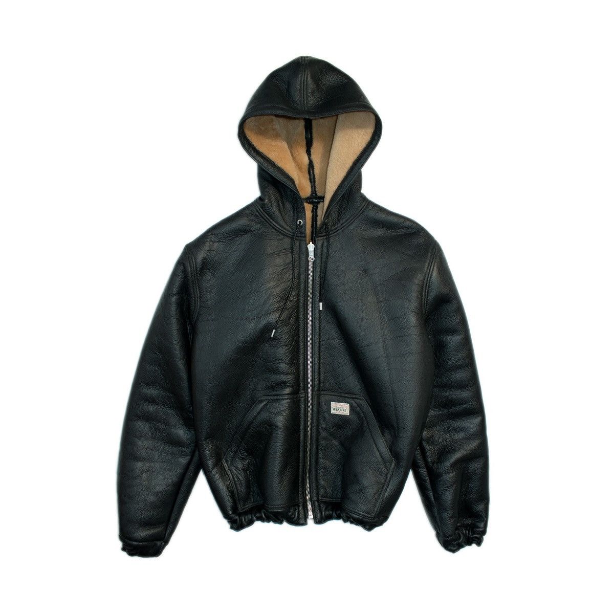 Stussy Stussy Shearling Jacket in Black Leather | Grailed
