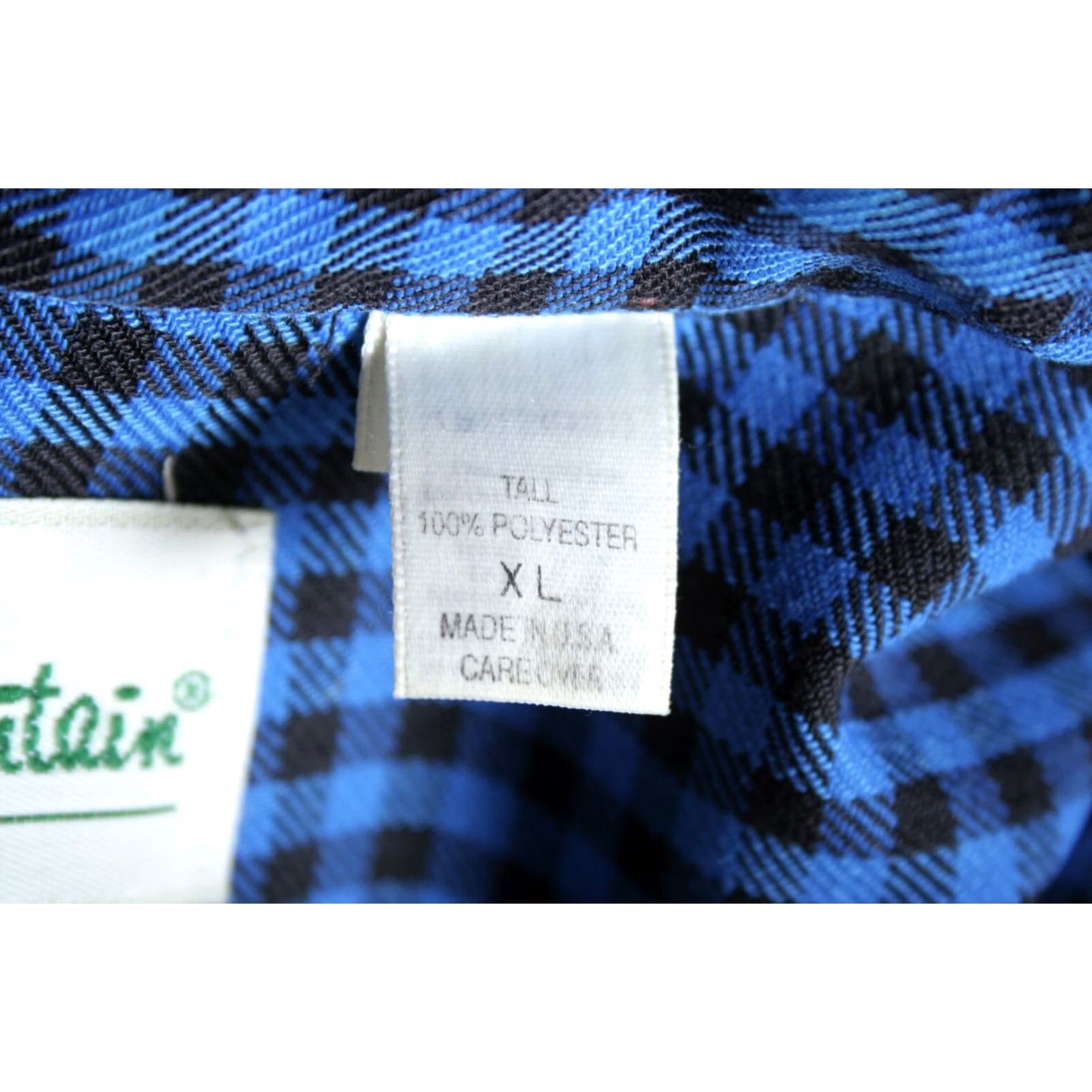 Vintage VINTAGE Gander Mountain Shirt Blue Black Gingham Plaid Button-Front XL Tall Size XLT Mens Shirts Size US XL / EU 56 / 4 - 7 Thumbnail