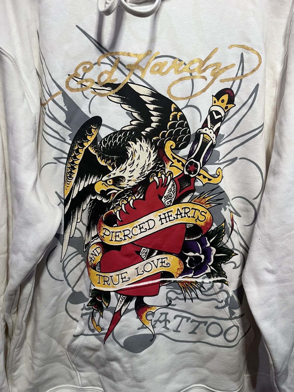 Ed Hardy Ed hardy damaged hoodie Size US XL / EU 56 / 4 - 6 Thumbnail