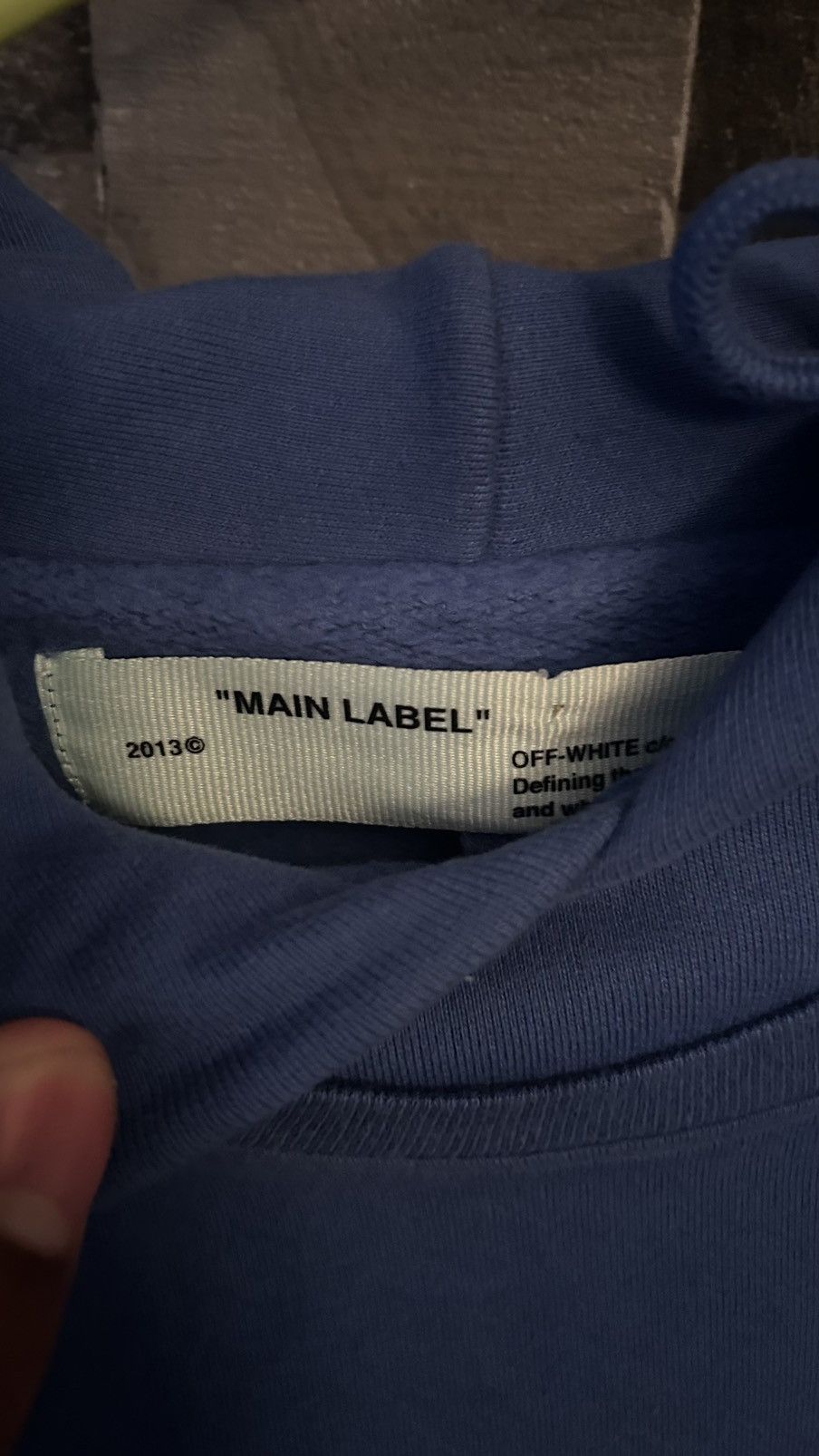 Off-White Off-White Off-White Blurred Off Print T- Shirt Detail Hoodie Size US XXS / EU 40 - 3 Thumbnail