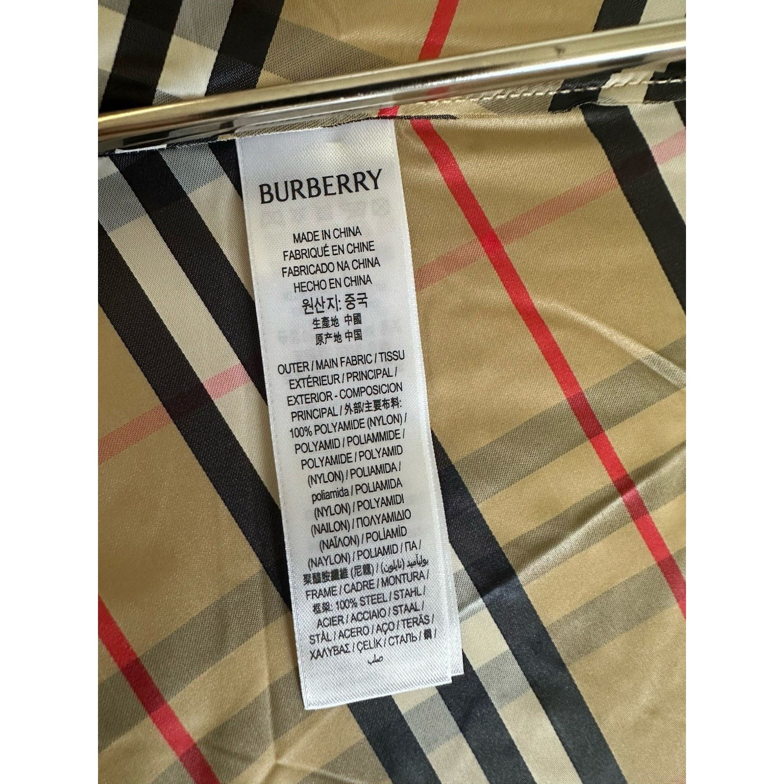 Burberry Burberry Trafalgar Folding Archive Beige Umbrella 80777091 Size ONE SIZE - 14 Thumbnail