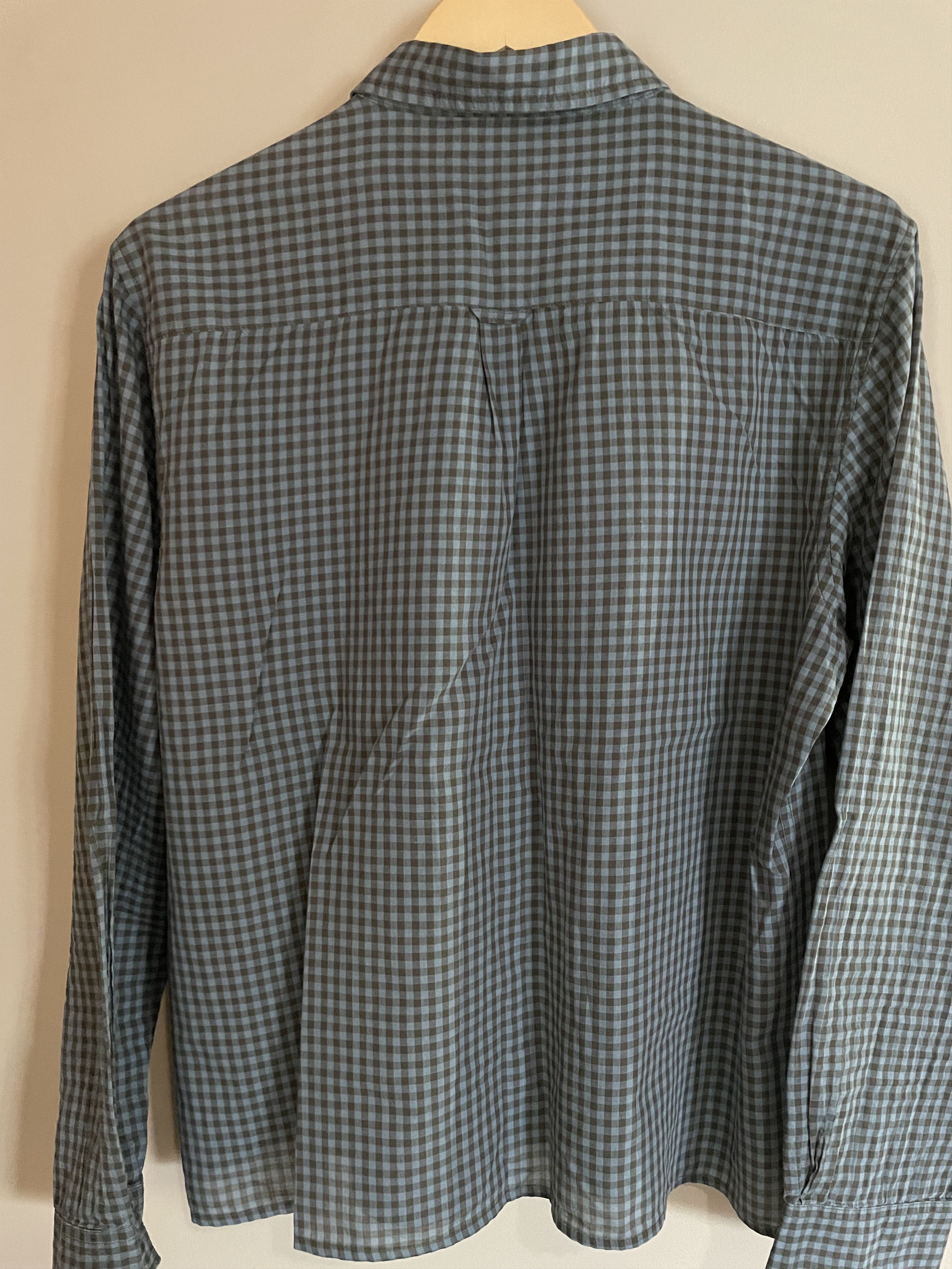 Other Martin Gordon Green/Blue, Brown Check Ltweight L/S Shirt, L Size US L / EU 52-54 / 3 - 3 Thumbnail