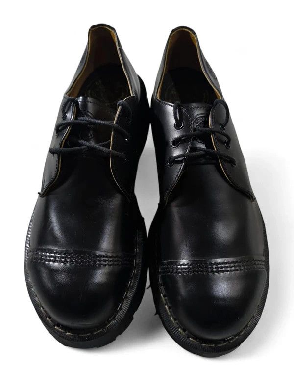 Leather Chunky Steel Cap Punk Leather Shoes Made in England 90s Size US 11 / EU 44 - 5 Thumbnail