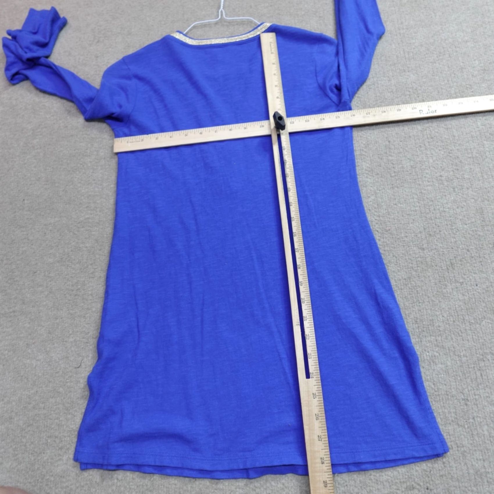 Lilly Pulitzer Lilly Pulitzer Shirt XS Blue V-Neck Top Tunic Blouse Womens XS V-Neck Buttonless? Size XS / US 0-2 / IT 36-38 - 7 Thumbnail