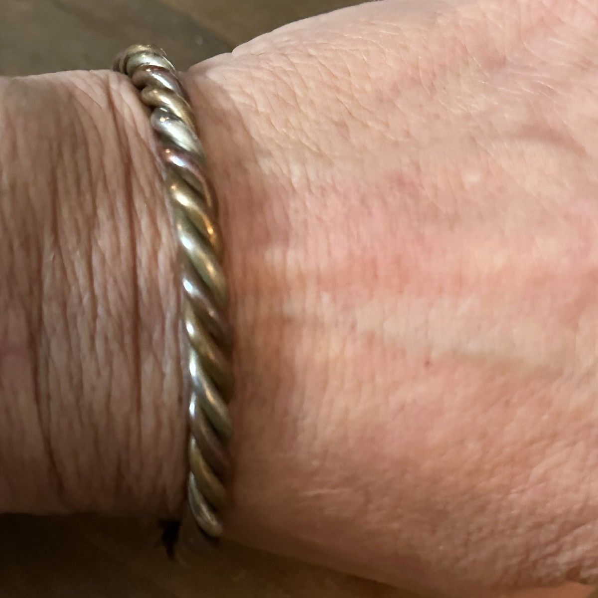 Vintage Vintage pewter and copper twist cuff bracelet Size ONE SIZE - 3 Thumbnail