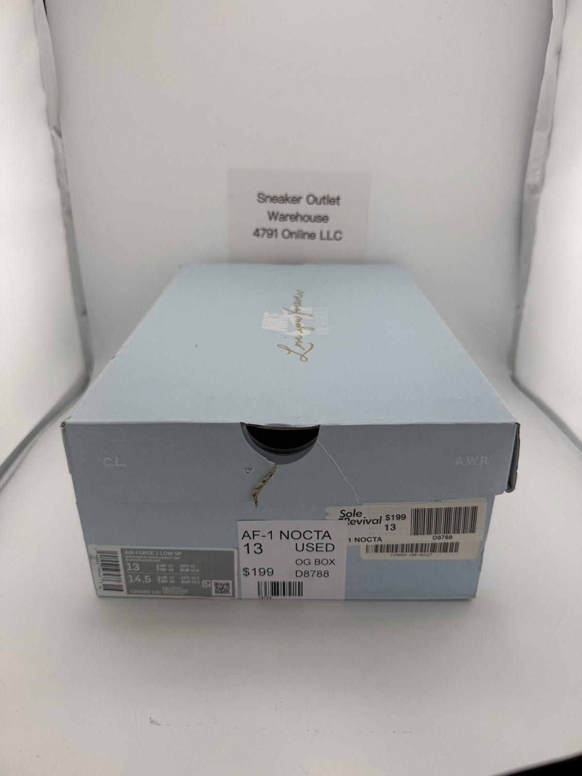 Nike og Nike Air Force 1 NOCTA White Sneakers US 13 Used Size US 13 / EU 46 - 8 Thumbnail