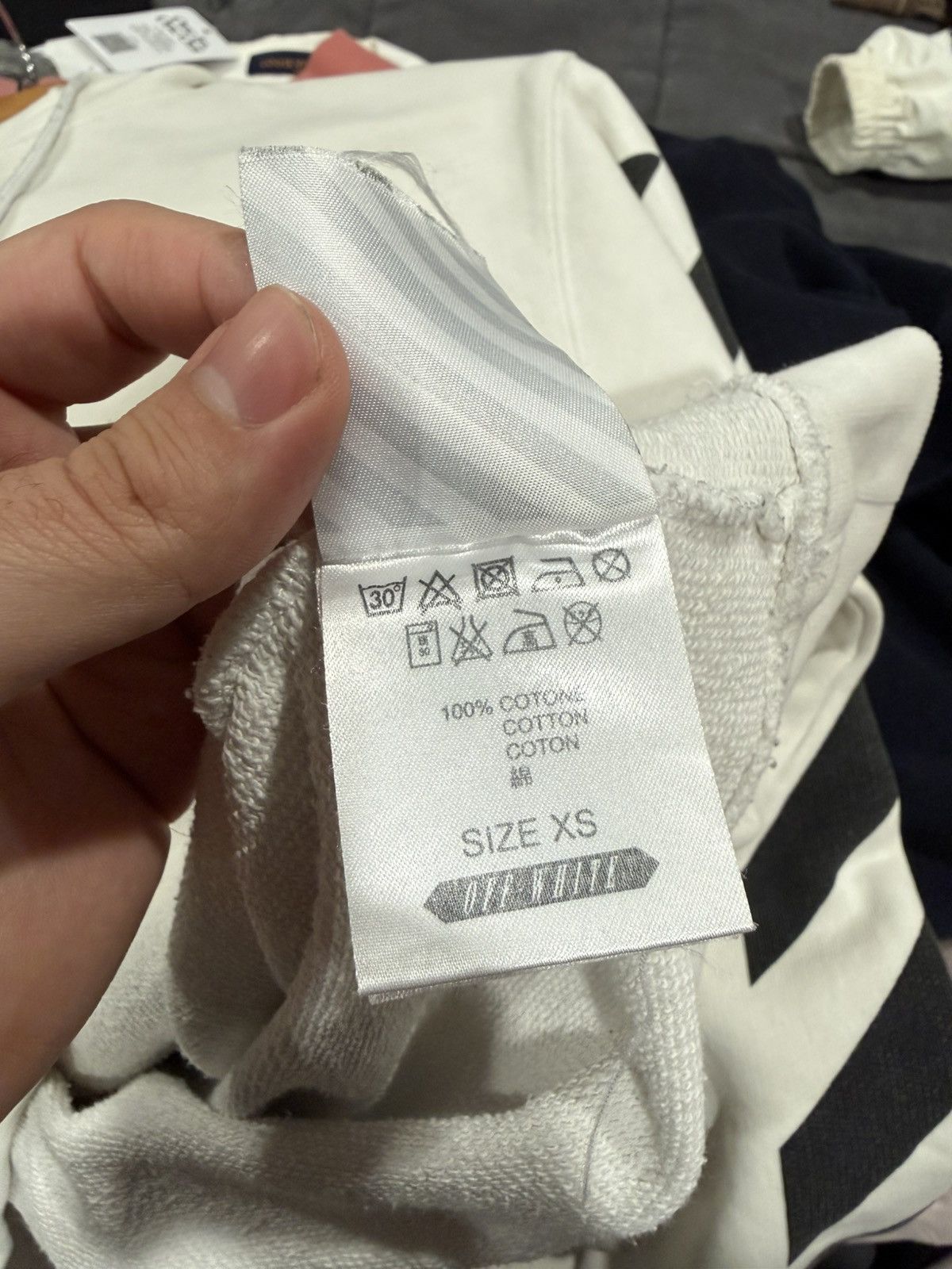 Off-White Off White Blue Collar White Hoodie Size US M / EU 48-50 / 2 - 9 Thumbnail