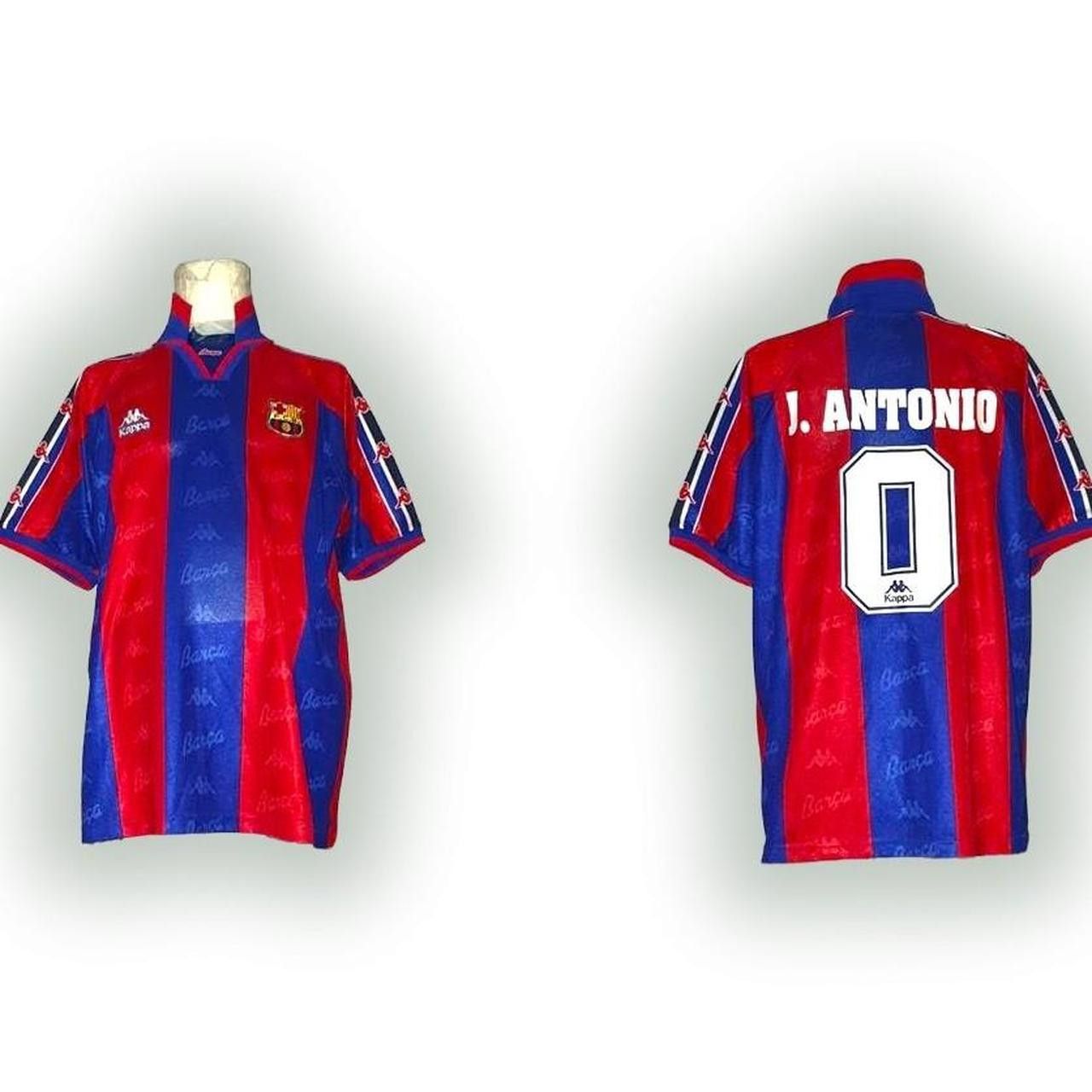Kappa Fc Barcelona Spain 1995 1996 1997 Home Shirt Jersey Size US L / EU 52-54 / 3 - 2 Thumbnail