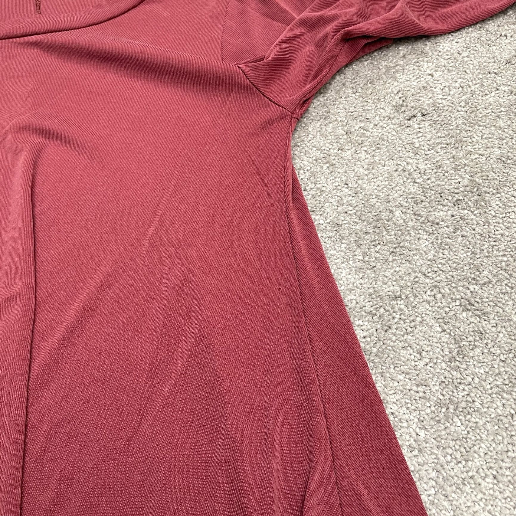 Vintage Unbranded Tunic Blouse Womens M Red Long Sleeve Relaxed Casual Stretch Top Shirt Size M / US 6-8 / IT 42-44 - 5 Thumbnail