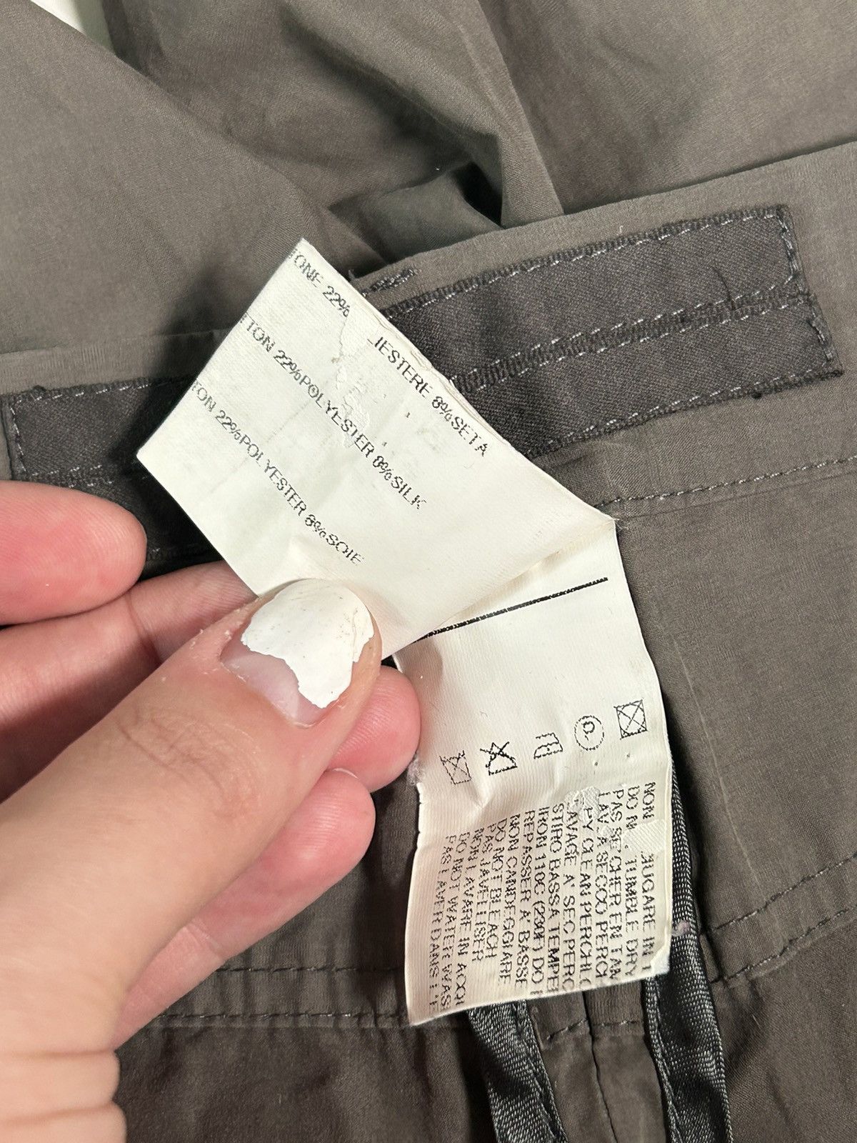Rick Owens SS10 Gleam Origami Pocket Slim Pants Size US 30 / EU 46 - 7 Thumbnail