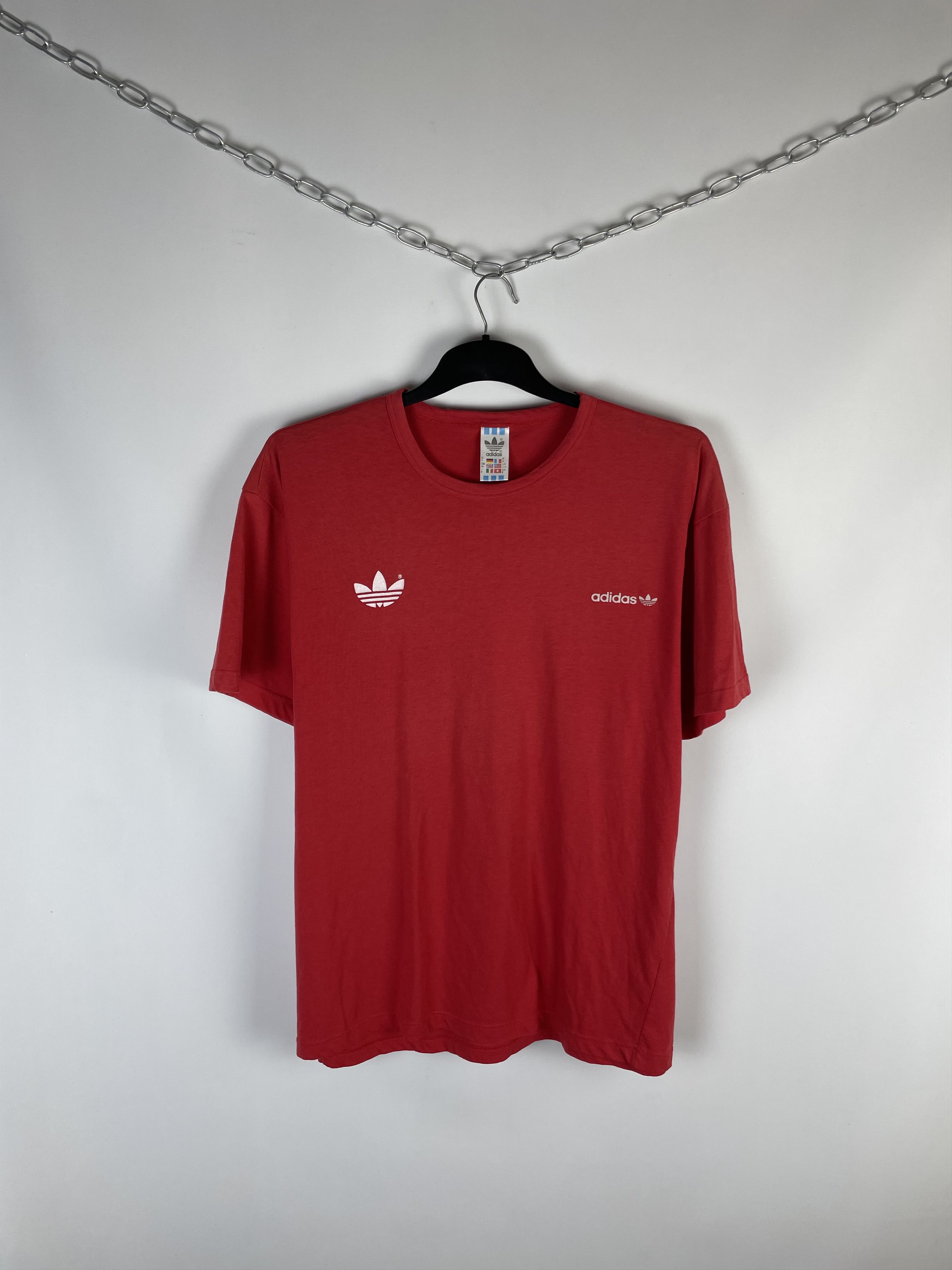 Adidas × Vintage Vintage 90s Adidas Tee Stripes Streetwear Hype Size US XL / EU 56 / 4 - 1 Thumbnail