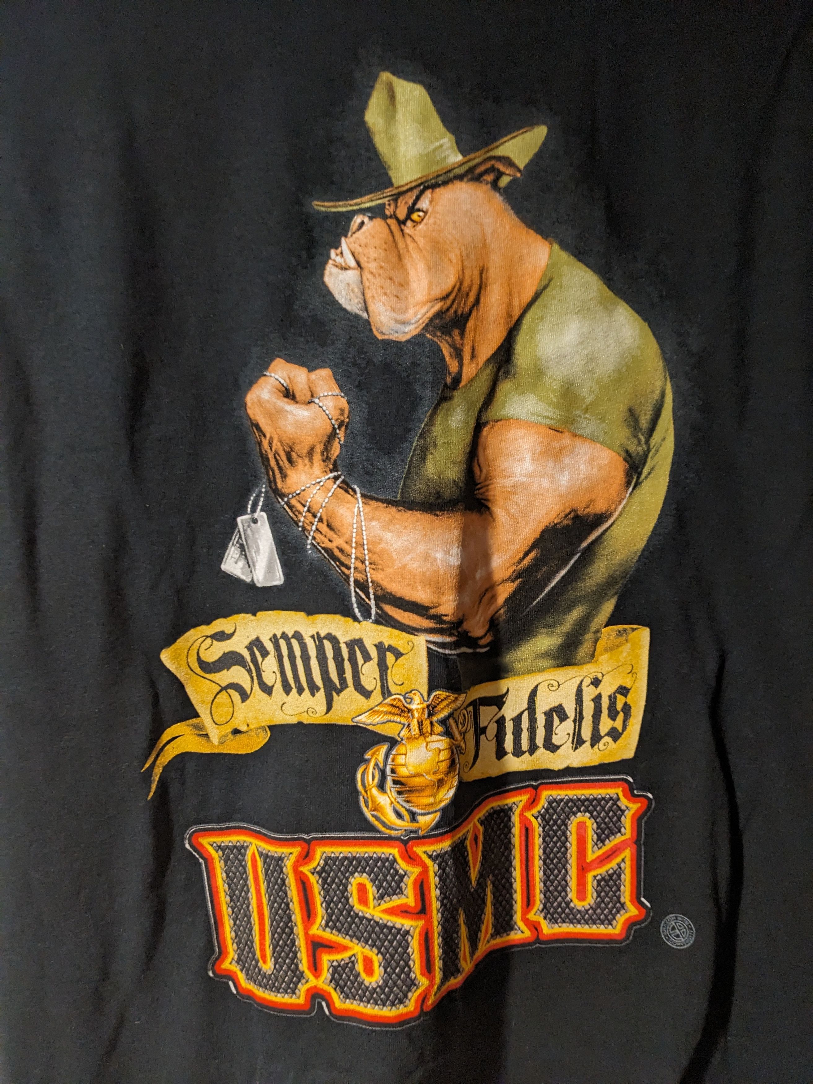 Vintage Vintage Y2K USMC Semper Fidelis Marines Americana T-Shirt Size US XL / EU 56 / 4 - 2 Thumbnail