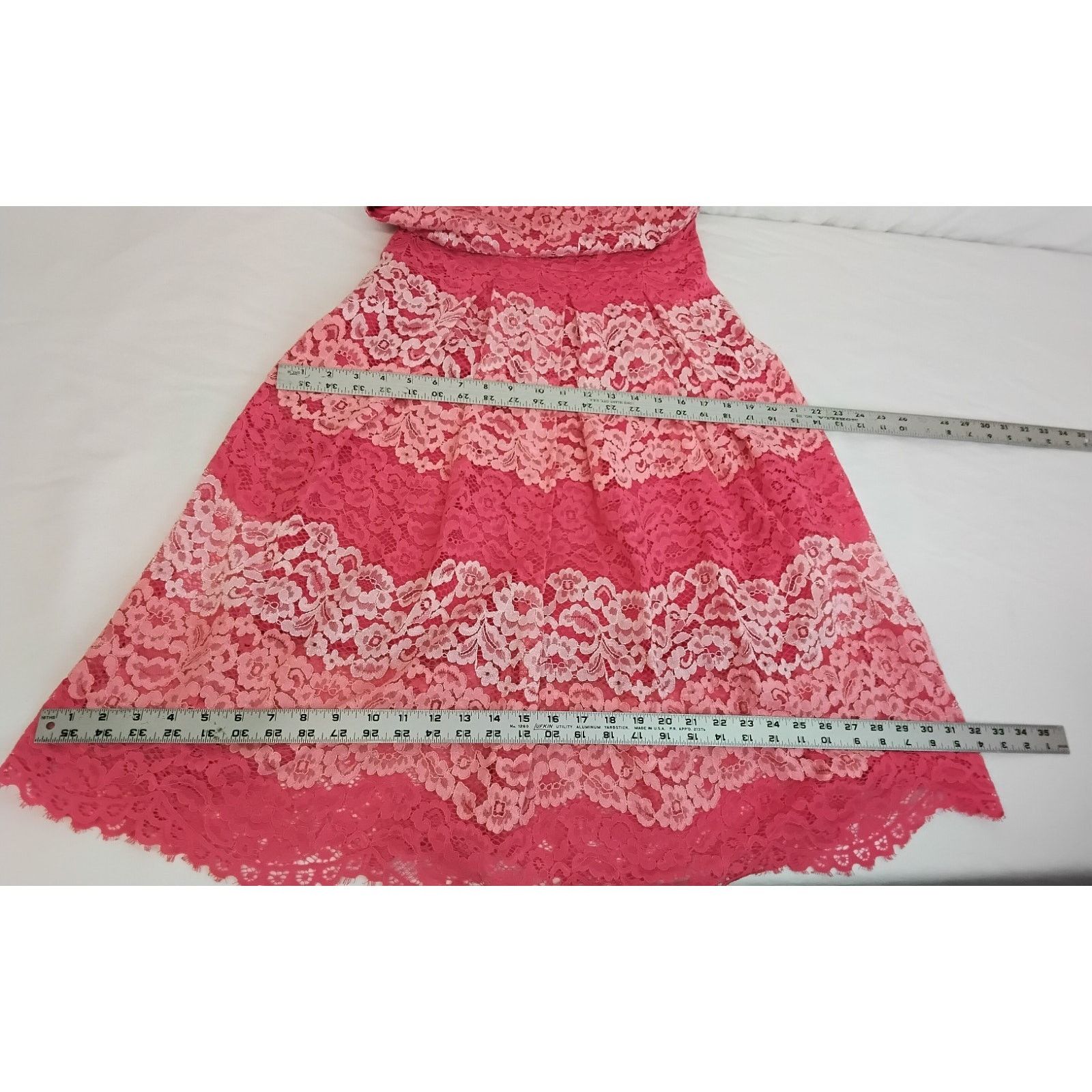 Badgley Mischka Belle Badgley Mischka Dress Women's 4 Pink Lace NWT Size S / US 4 / IT 40 - 6 Thumbnail