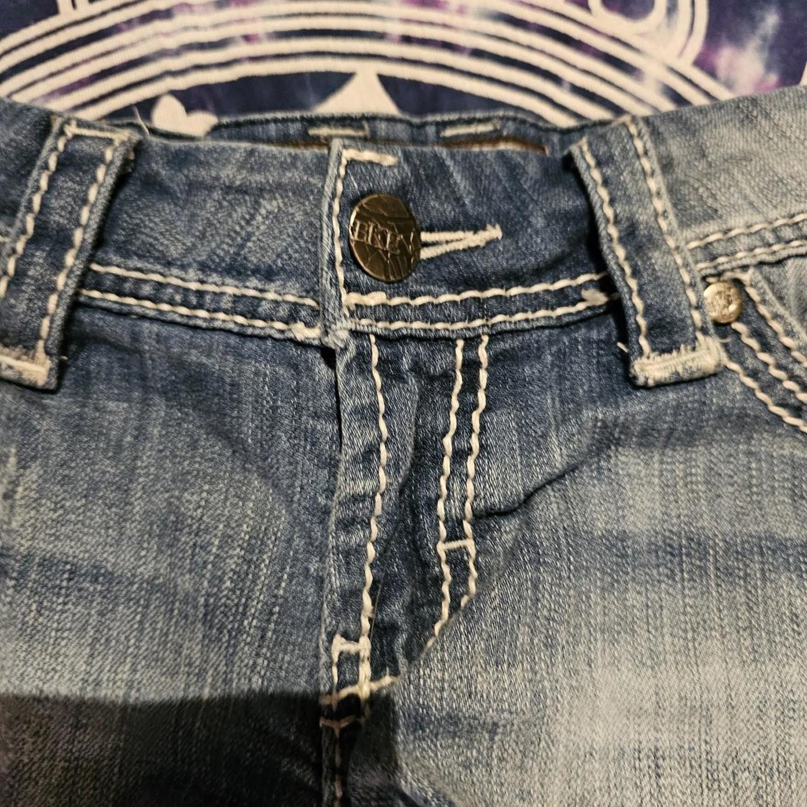 BKE BKE Sabrina Women's Blue Jean Cutt-off Shorts Size 27" / US 4 / IT 40 - 4 Thumbnail