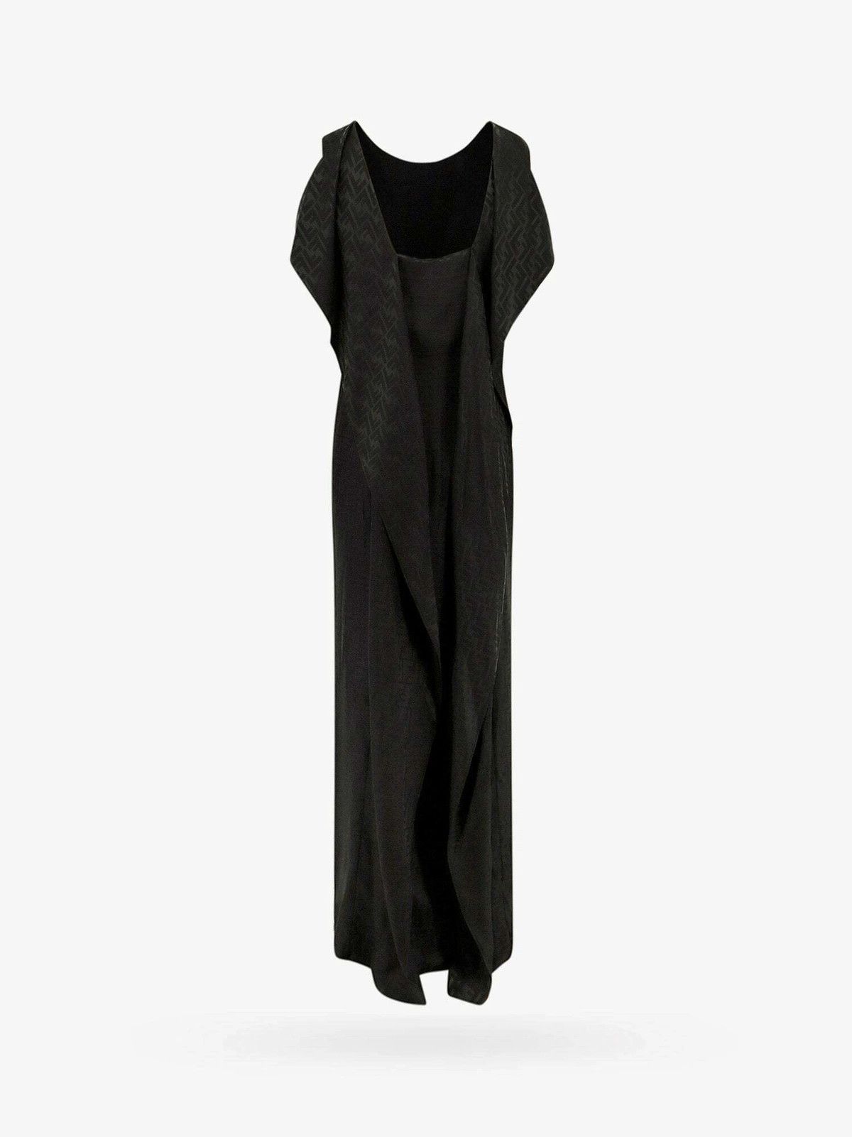 Fendi o1B3y1r0426 Maxi Dress in Black Size S / US 4 / IT 40 - 2 Thumbnail