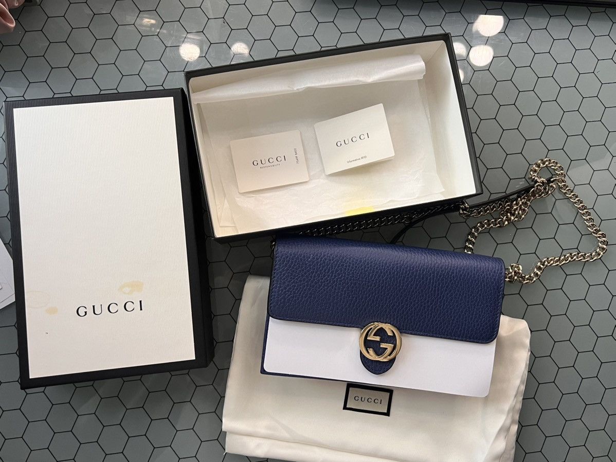 Gucci Gucci gg interlocked crossbody wallet on chain Size ONE SIZE - 8 Thumbnail