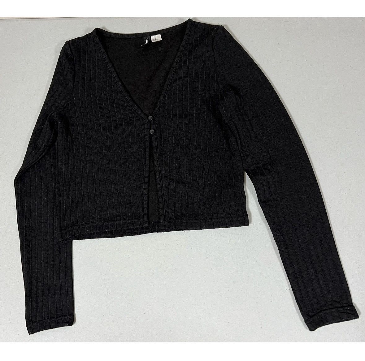 H&M Black Long Sleeve Cardigan Sweater Shawl Size S 🖤 #sweater Size S / US 4 / IT 40 - 1 Thumbnail