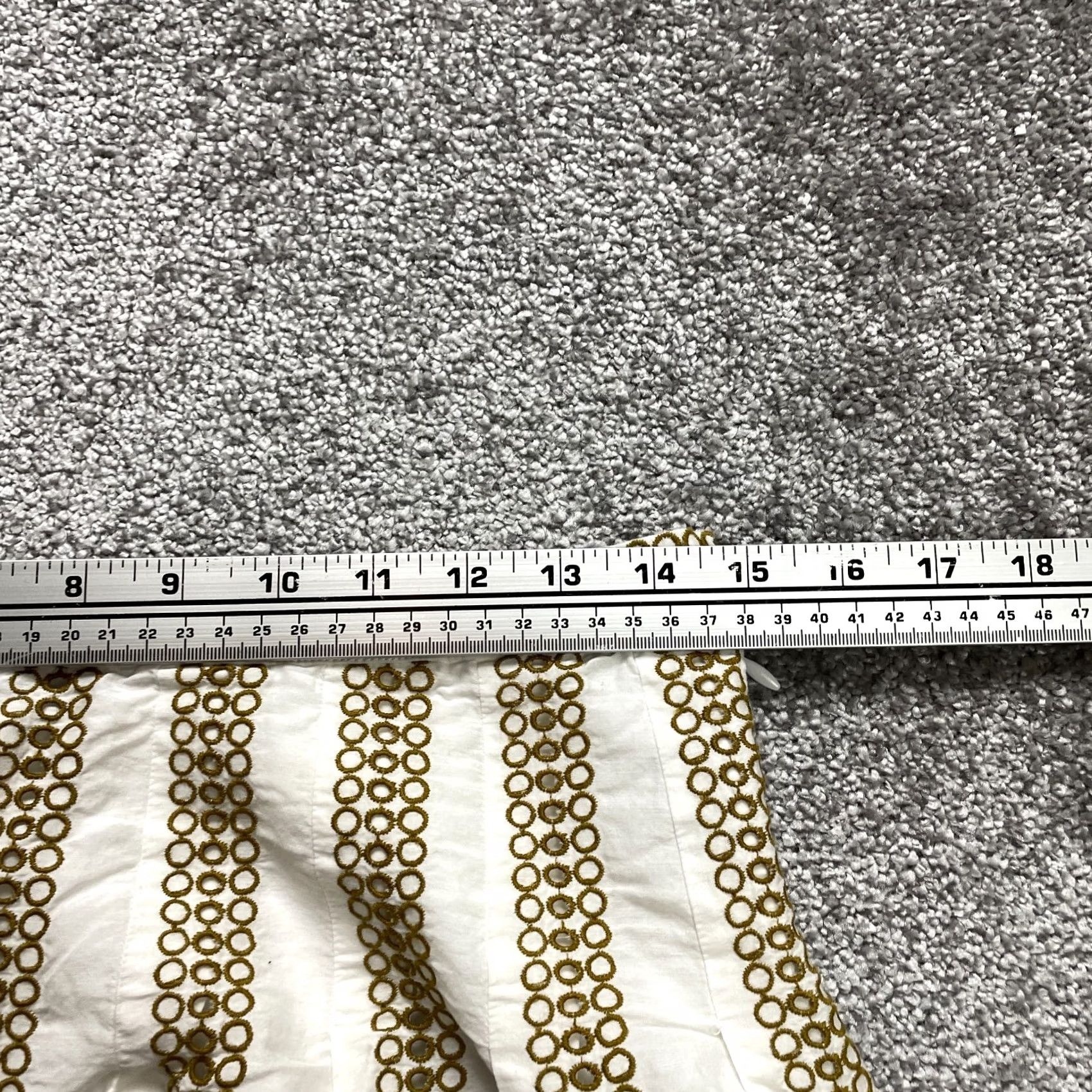 Bcbgmaxazria BCBGMAXAZRIA Skirt Womens 4 White A-Line Silk Blend Embroidered Rings Knee Length VINTAGE No Size 27" / US 4 / IT 40 - 5 Thumbnail