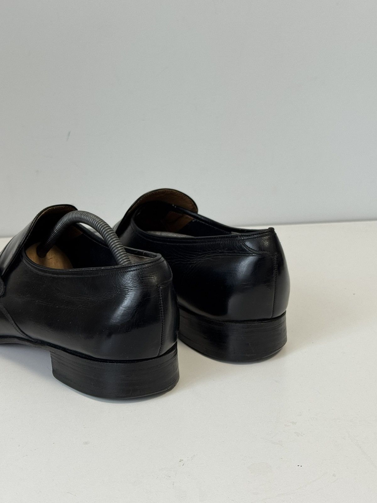 Barker Barker England Black Leather Slip-On Shoes Men UK 11.5 EU 46 Size US 11.5 / EU 44-45 - 6 Thumbnail