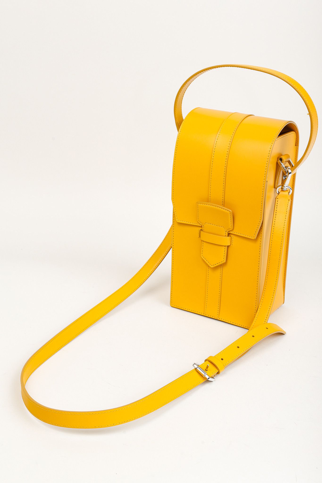 Salvatore Ferragamo Salvatore Ferragamo Leather Long Structured Crossbody Bag Size ONE SIZE - 2 Thumbnail
