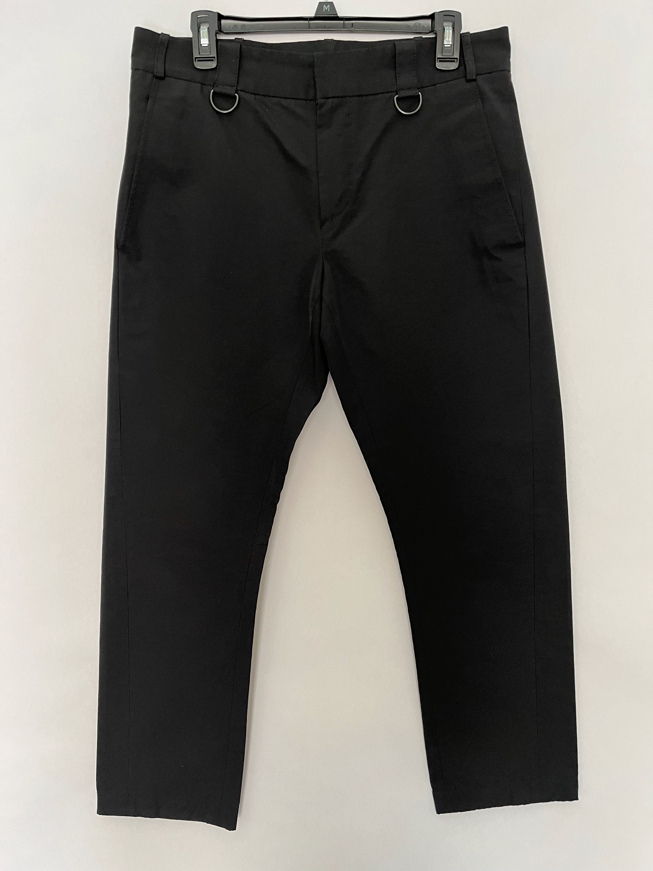 Ann Demeulemeester Black Cropped Cotton/Nylon Trousers
