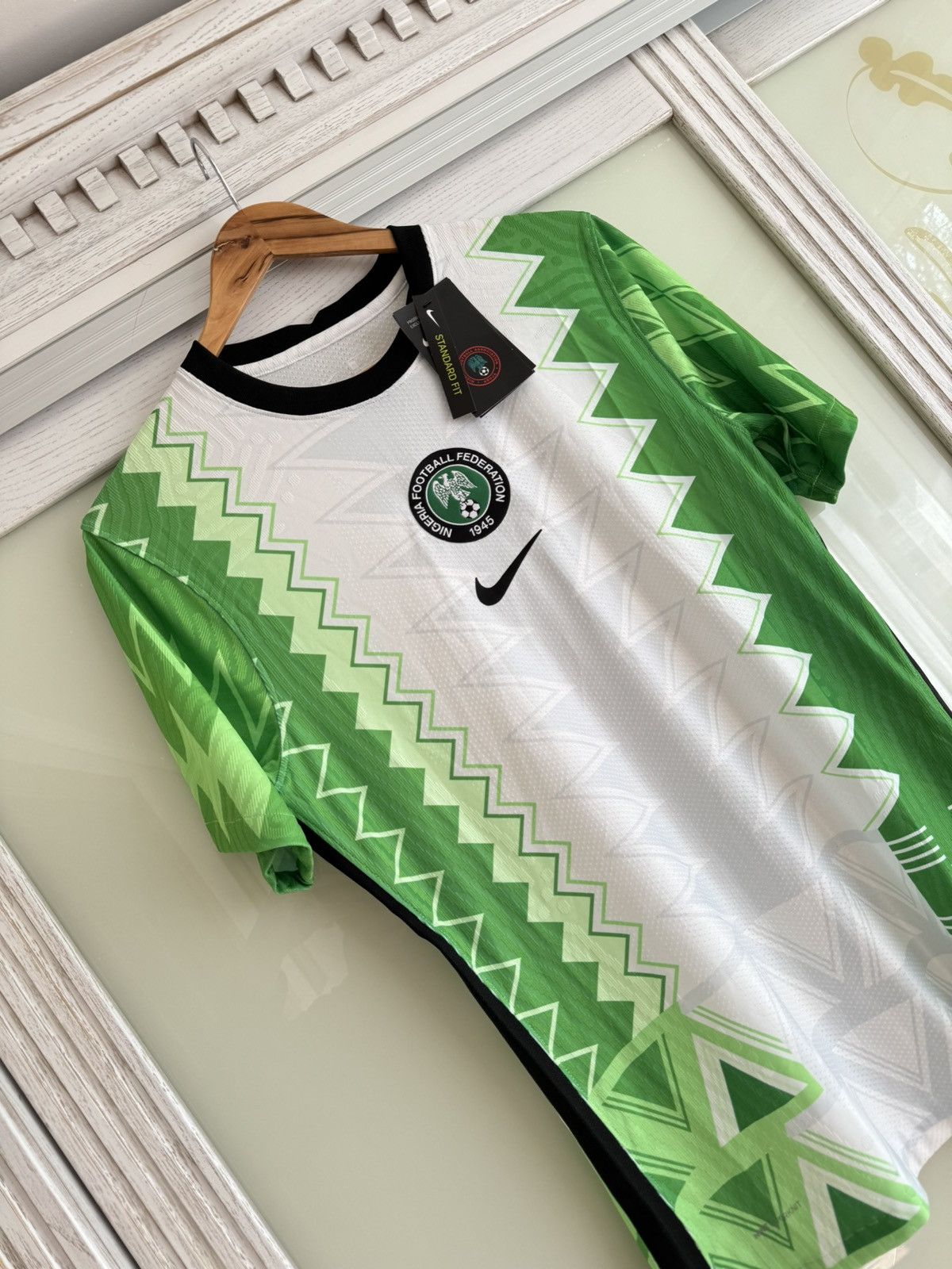 Nike Nigeria 2020 Home Soccer Jersey Football Kit Shirt Size US M / EU 48-50 / 2 - 5 Thumbnail