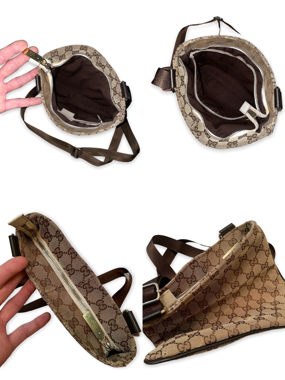 Gucci × Handmade × Vintage Supreme Crossbody HandMade Messenger Side Tote Shoulder Bag Size ONE SIZE - 16 Thumbnail