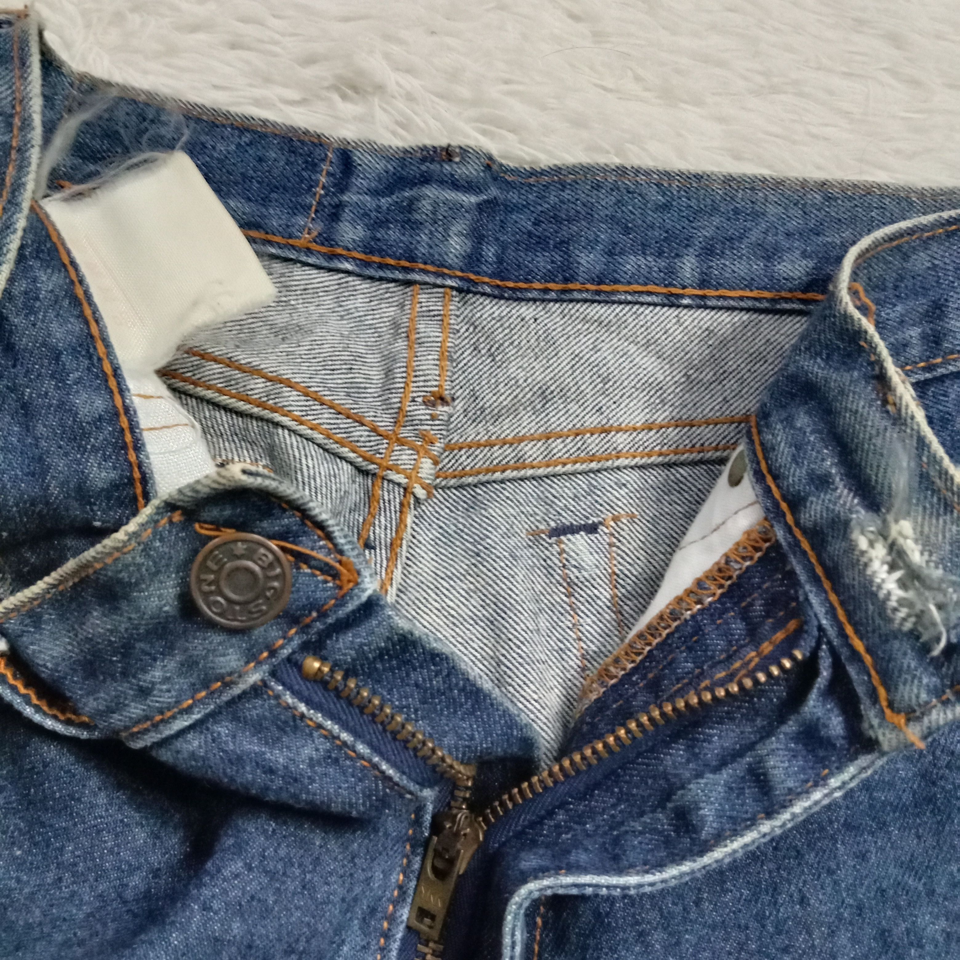 Japanese Brand 🇯🇵 Vintage 90s Bigstone Indigo Denim Size US 29 - 7 Thumbnail