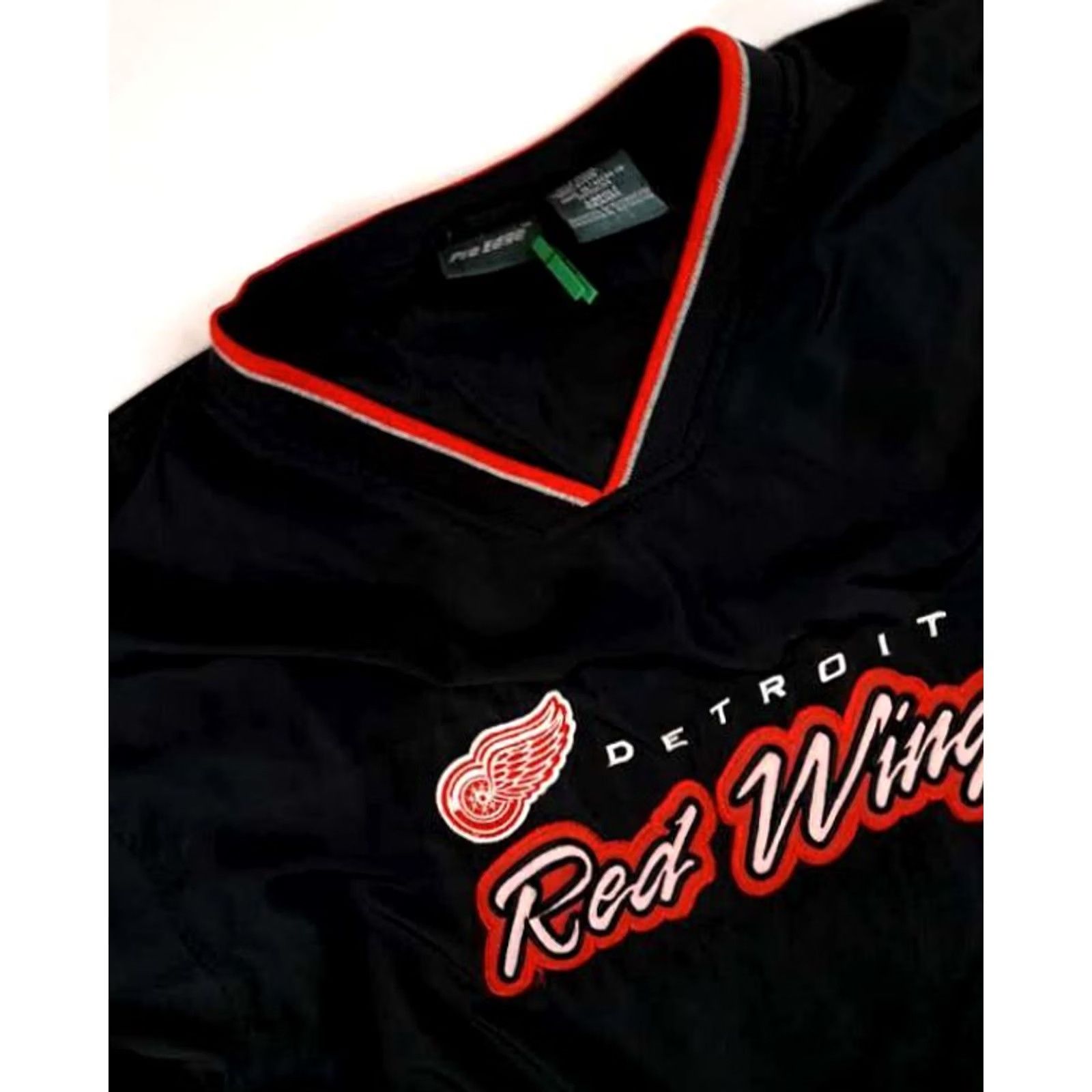 Vintage Detroit Red Wings V-Neck Insulated Pullover Jacket Pro-Edge Large Black Size US L / EU 52-54 / 3 - 2 Thumbnail