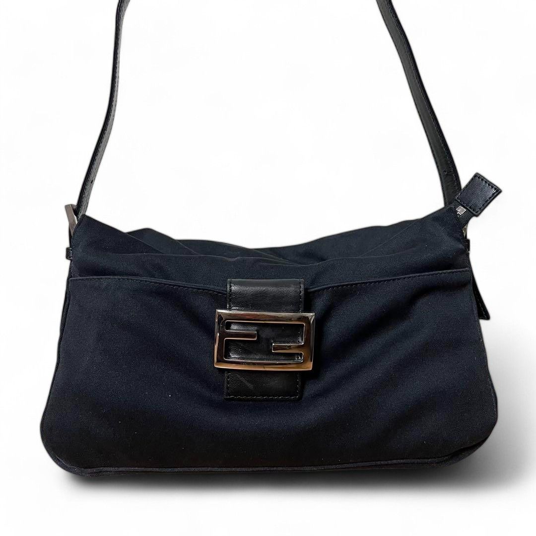 Fendi Fendi - Mamma Baguette Shoulder Bag Black Size ONE SIZE - 9 Thumbnail