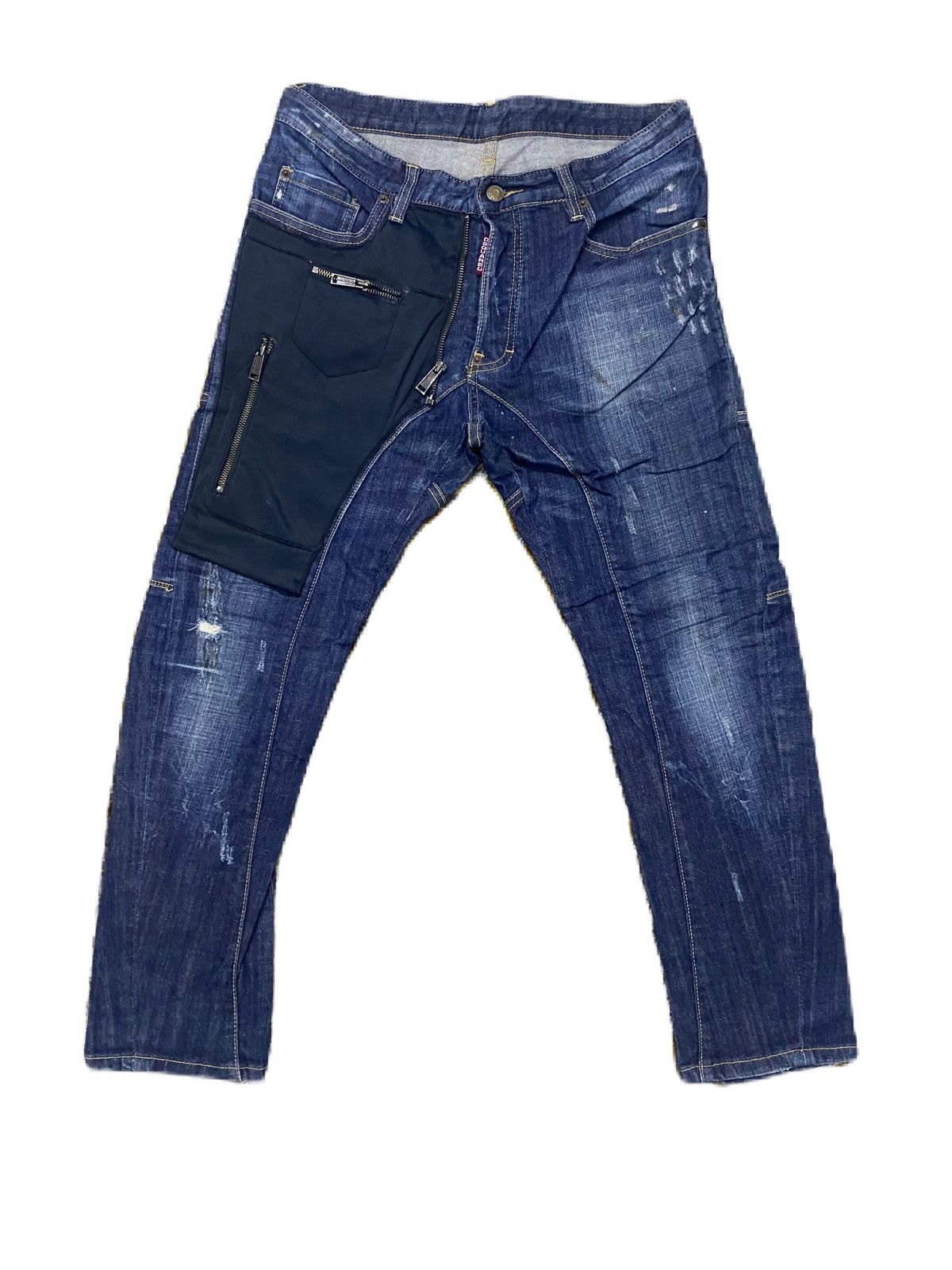 DSQUARED2 SLIM TYPE DENIM RIPPED STYLE DISTRESS RARE