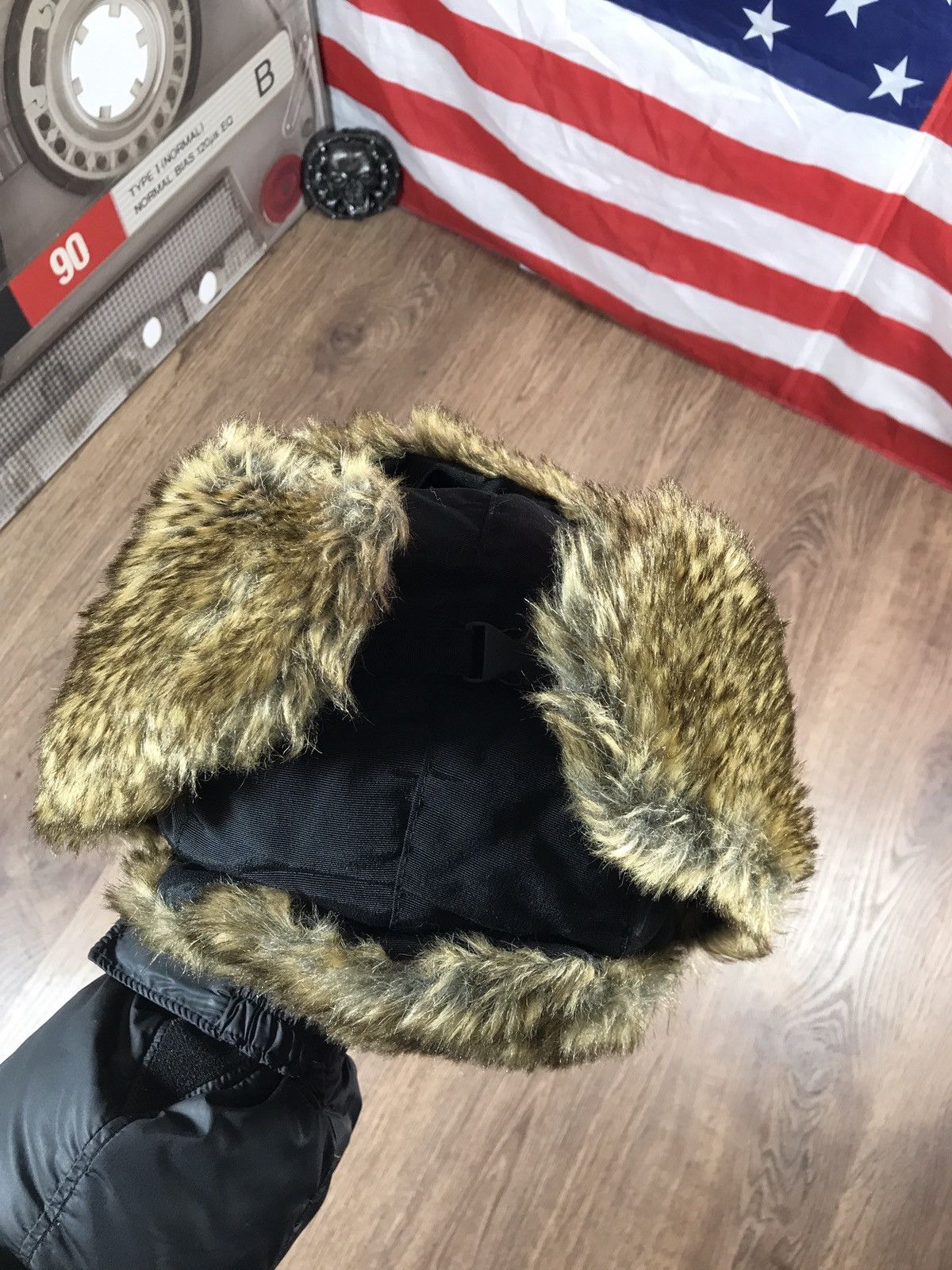 Hysteric Glamour × Japanese Brand Vintage Y2K Fuzzy Ushanka Hat Size ONE SIZE - 12 Thumbnail